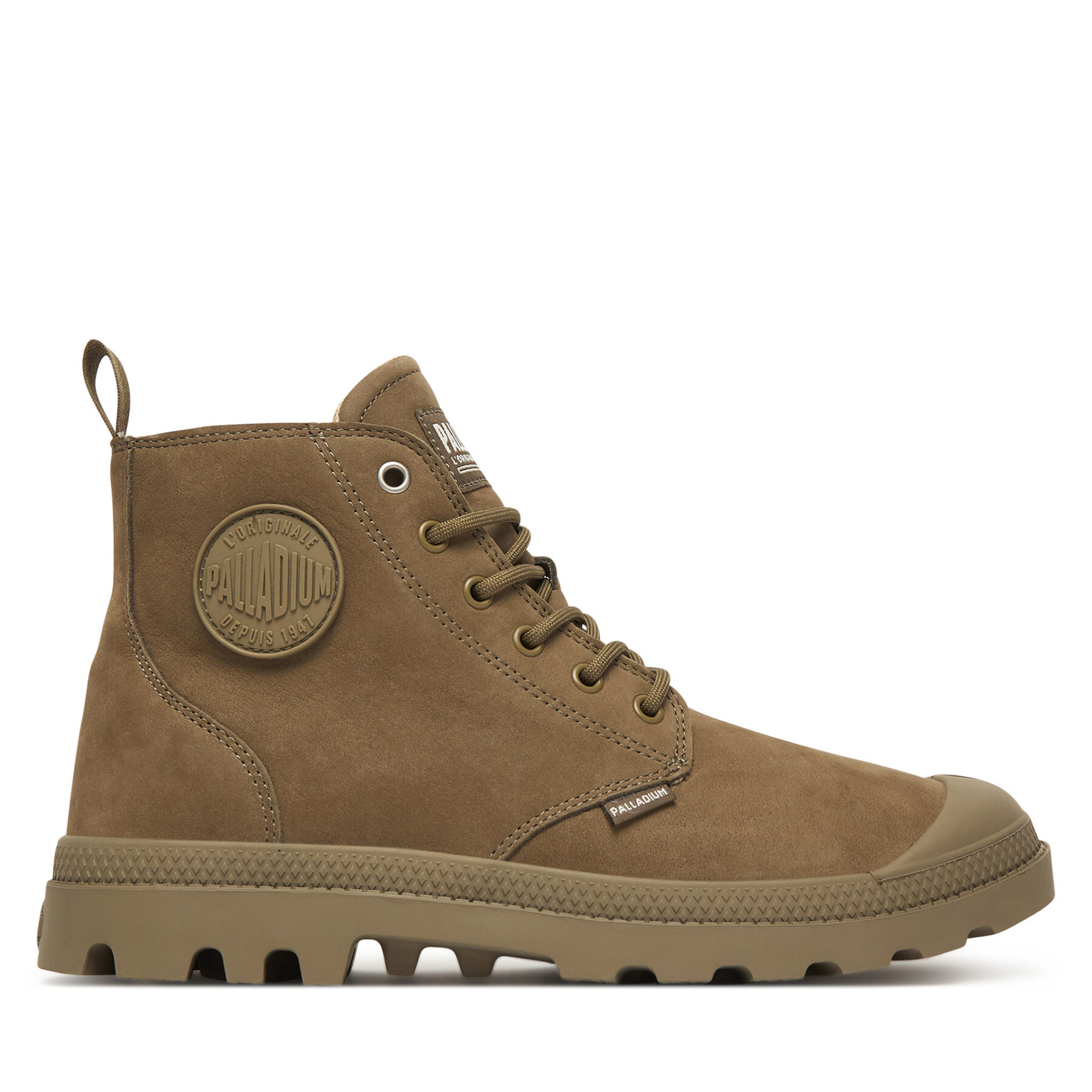 Trapper stila apavi Palladium Pampa Hi Zip Nbk 2 74981-308-M Haki