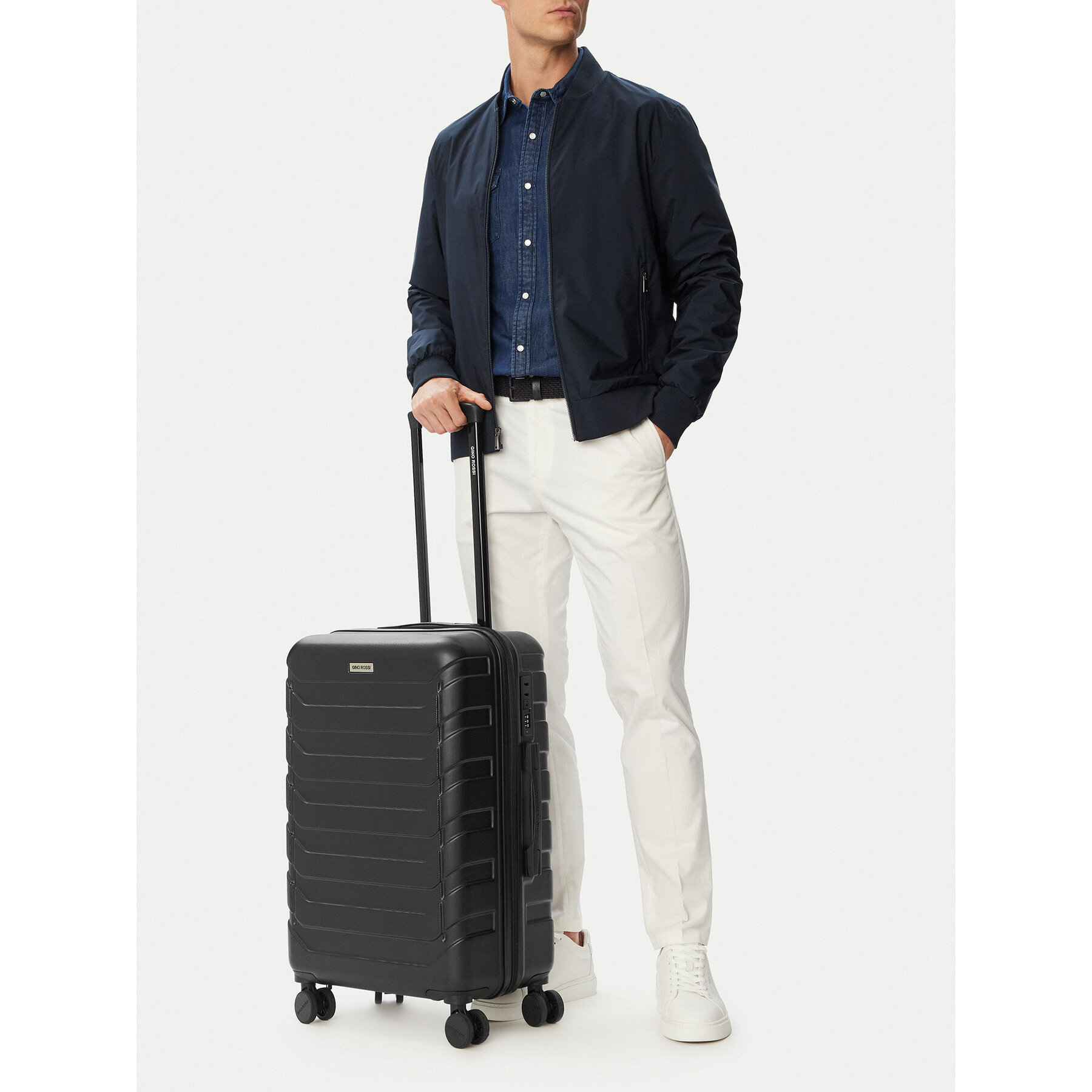 Střední kufr GINO ROSSI CEO-GIN-M-001-05-BLACK 2 Černá