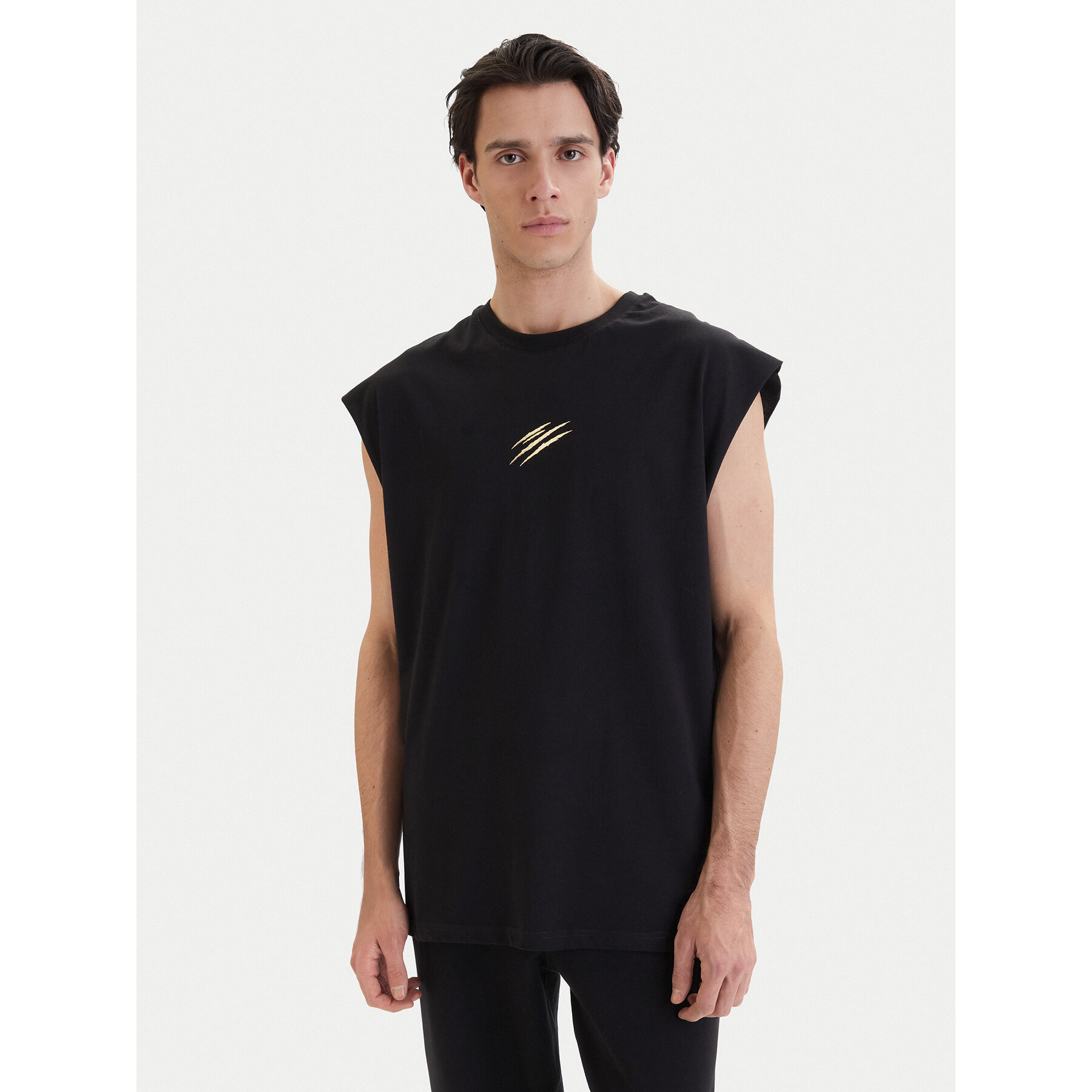 Plein Sport Tank top PAEC MRK0104 STE001N Μαύρο Regular Fit