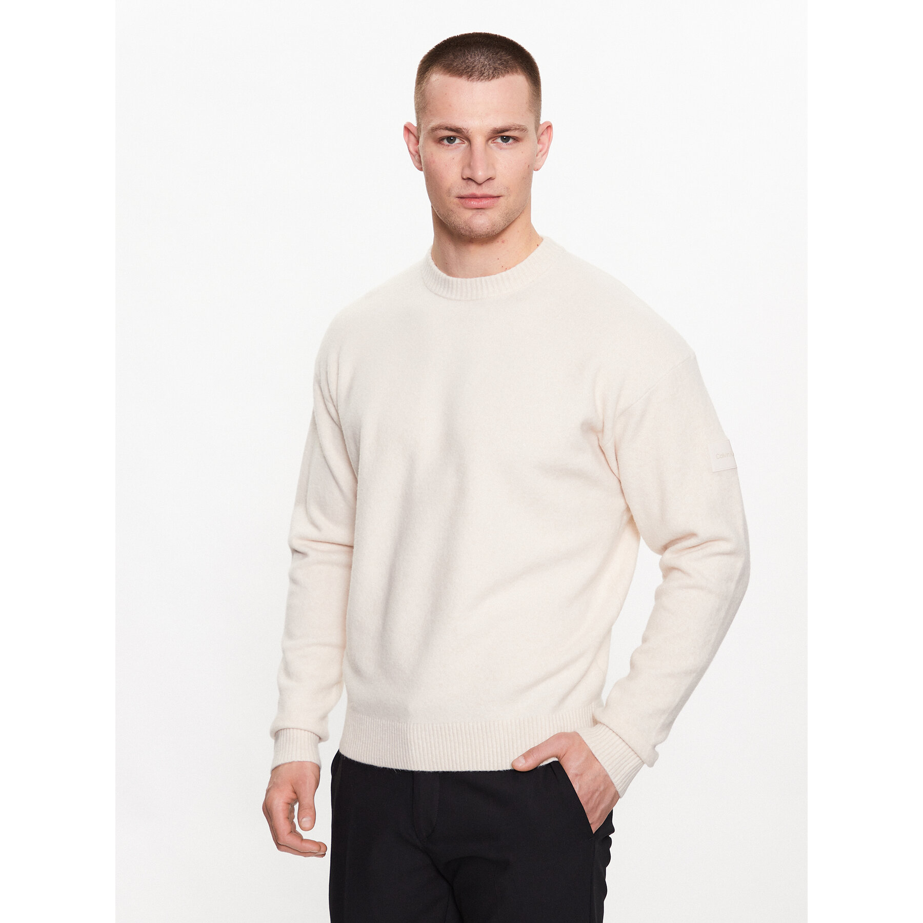 Calvin Klein Pullover K10K110401 Beige Regular Fit