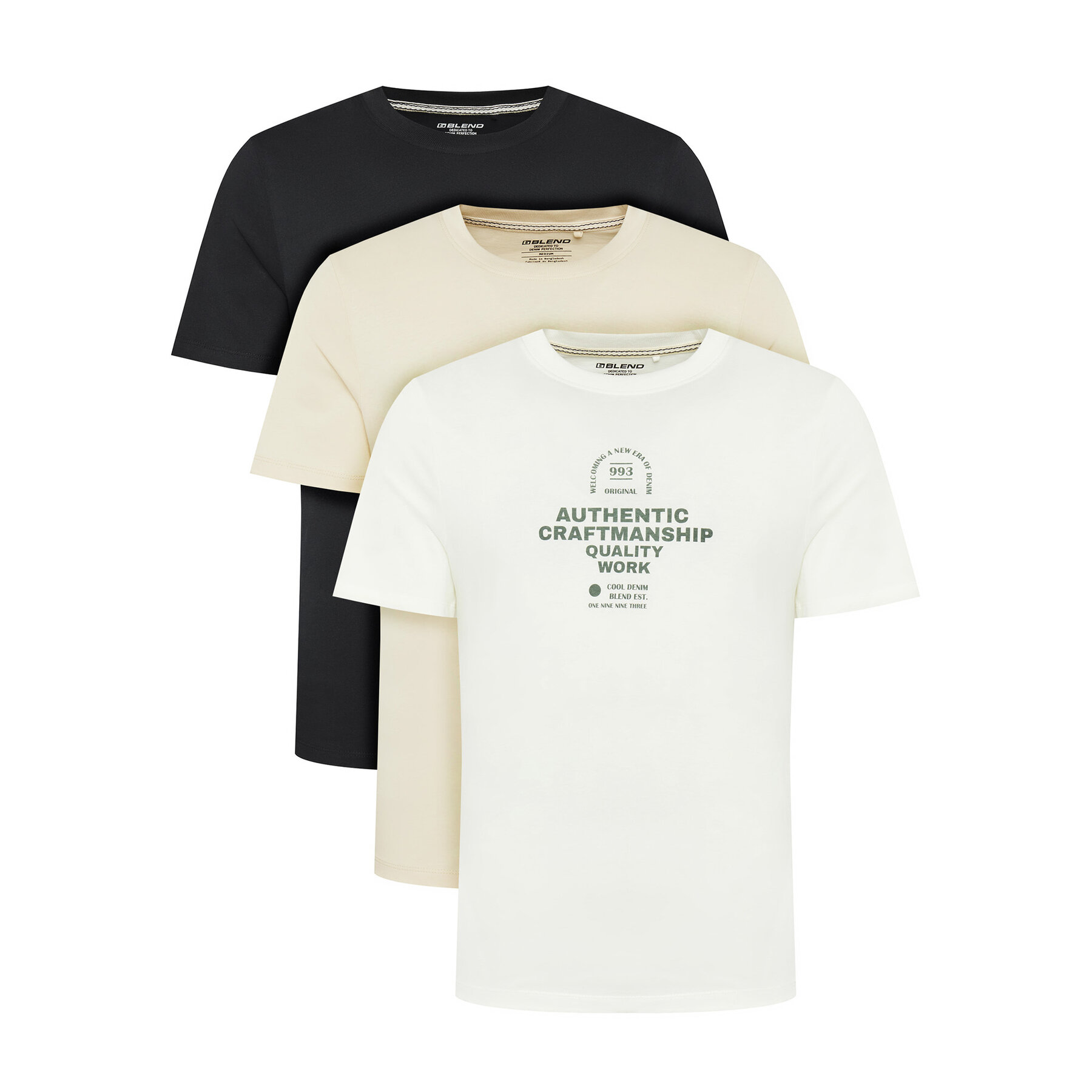 Blend Blend Σετ 3 T-Shirts Bhjesper 20718778 Έγχρωμο Regular Fit
