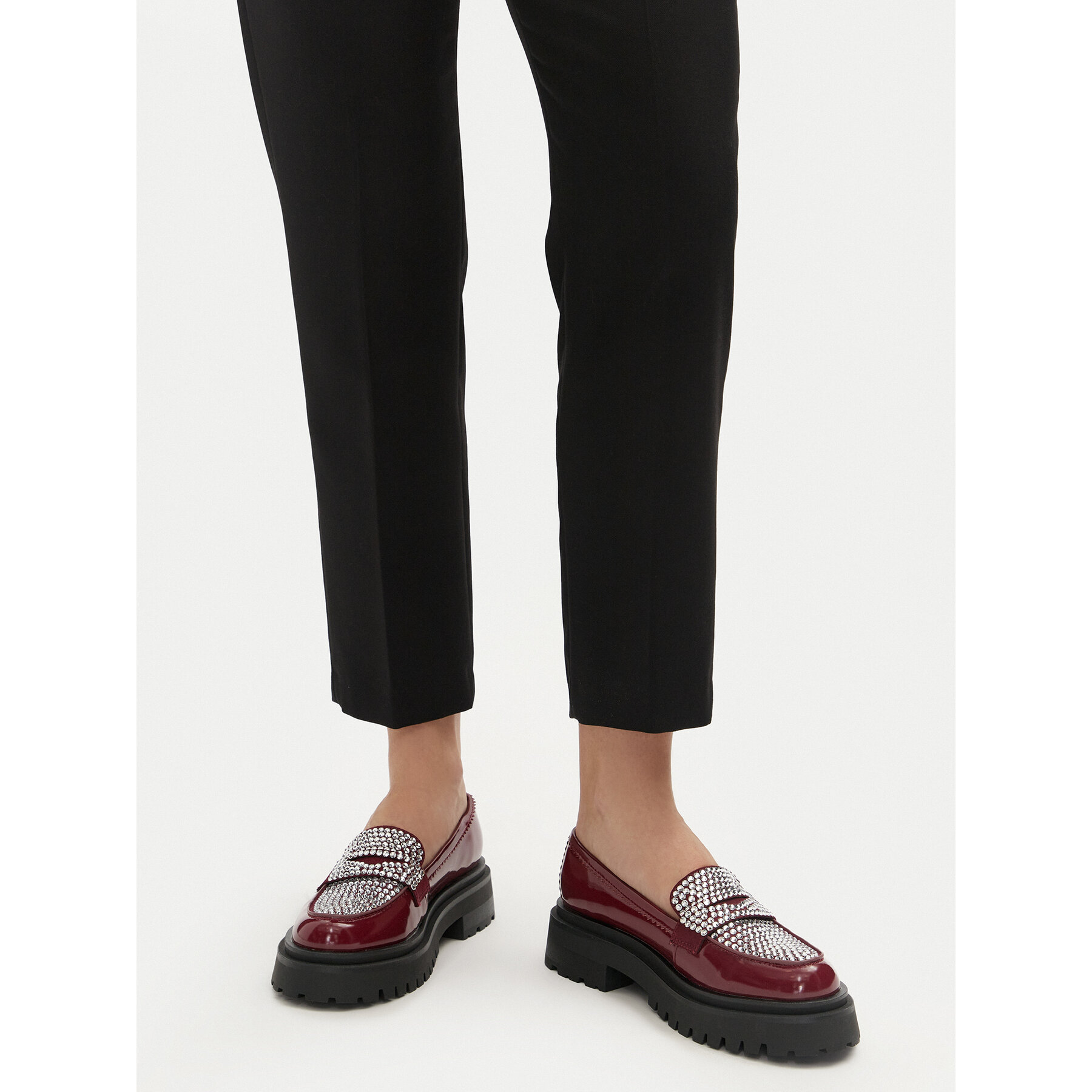 Loafers Steve Madden Longhaul SM11003448 Bordová