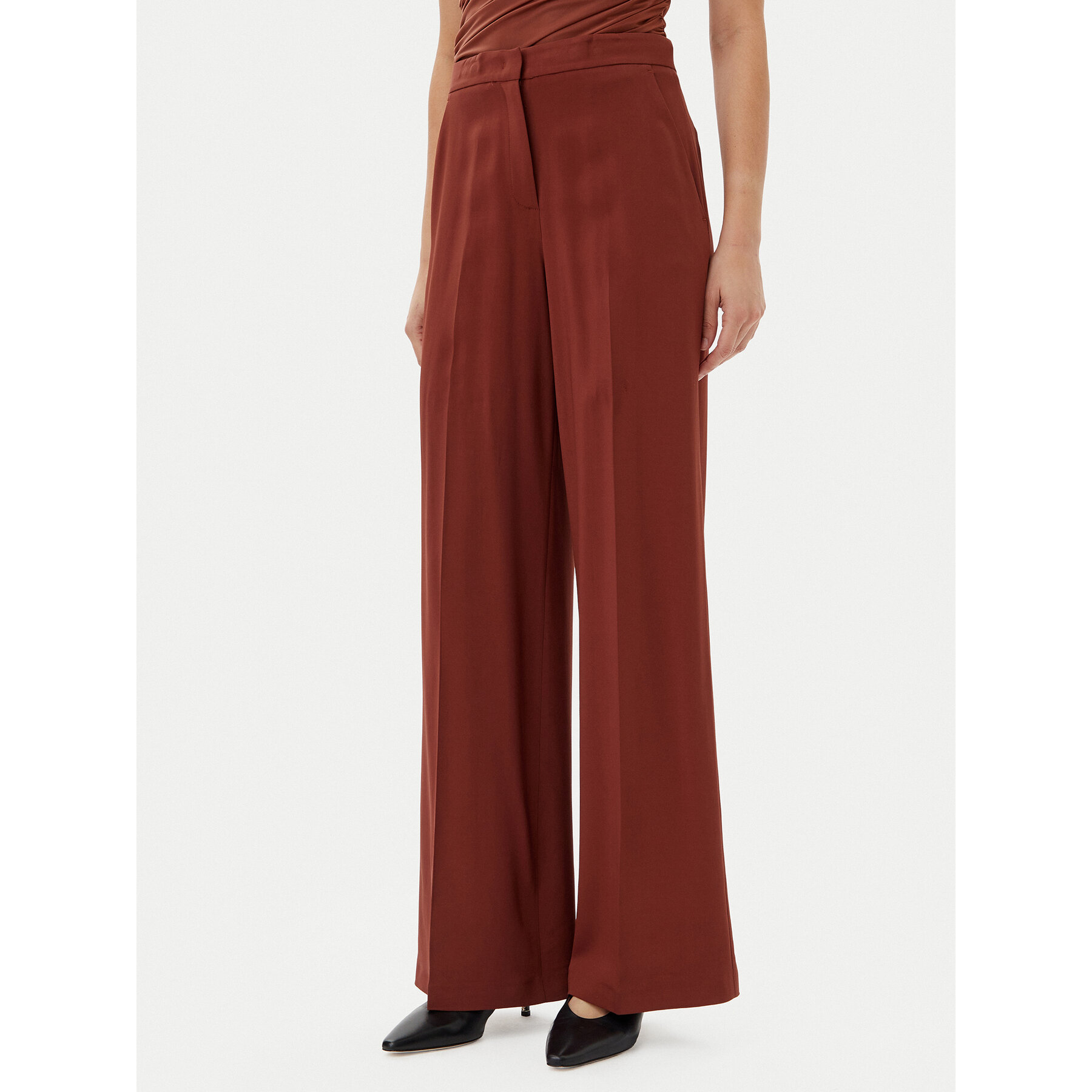 PINKO Stoffhose Pergamino 100331 A213 Braun Regular Fit