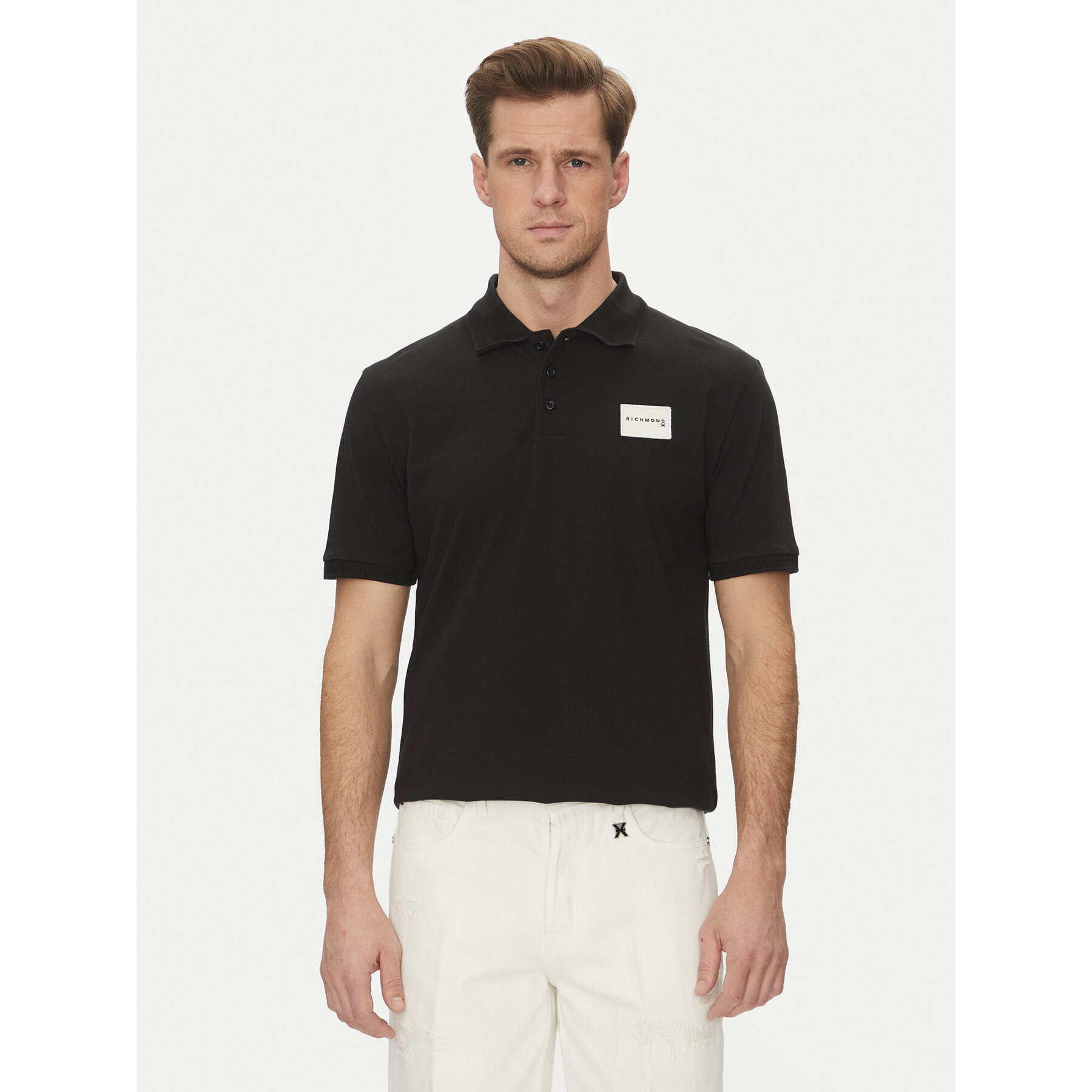 Richmond X Polo UMP25170PO Μαύρο Regular Fit