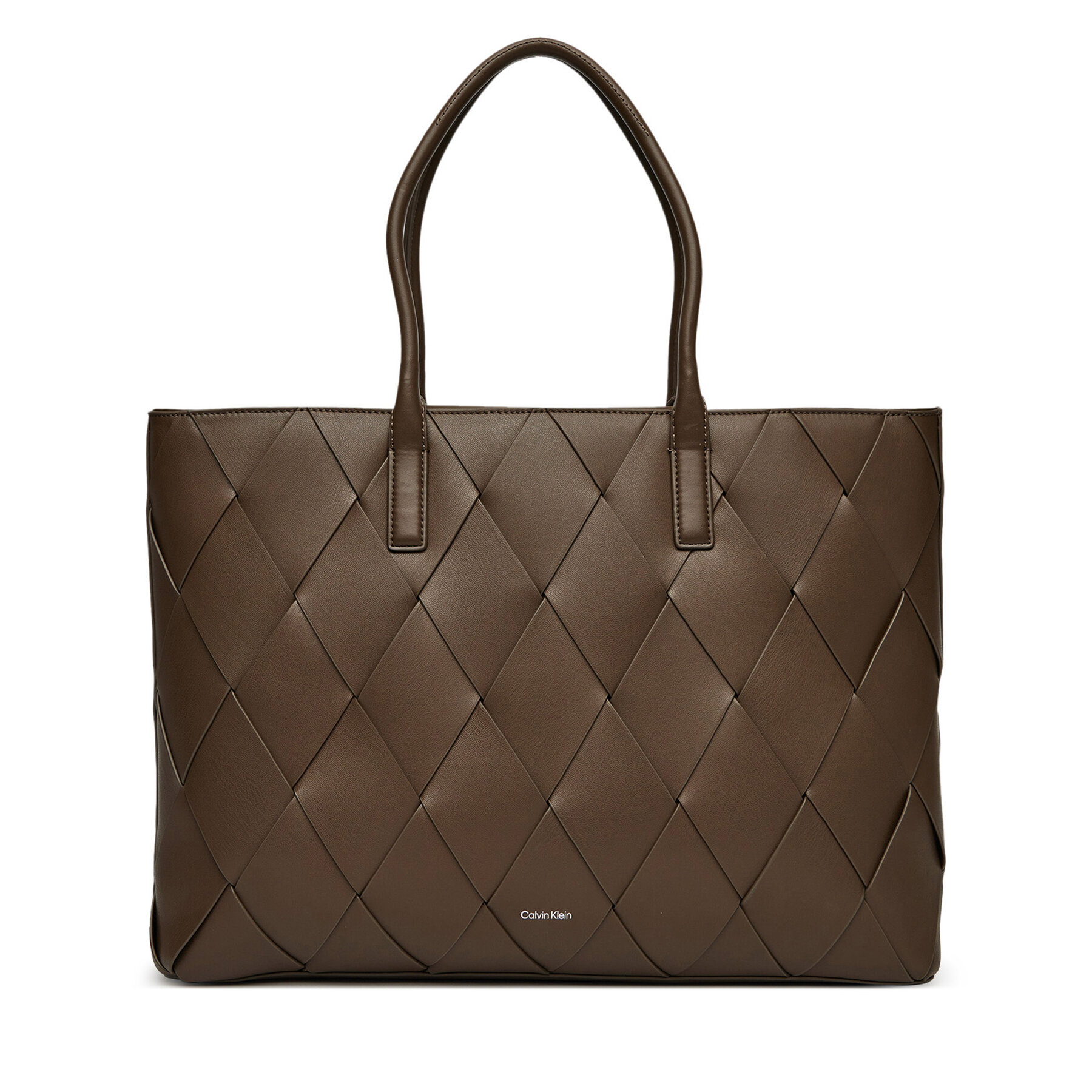 Geantă Calvin Klein Ck Woven Medium Shopper K60K612994 Maro
