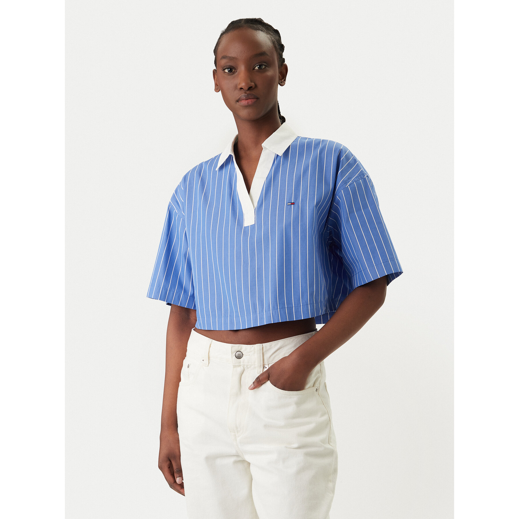 Tommy Jeans Polo DW0DW22596 Azul Relaxed Fit