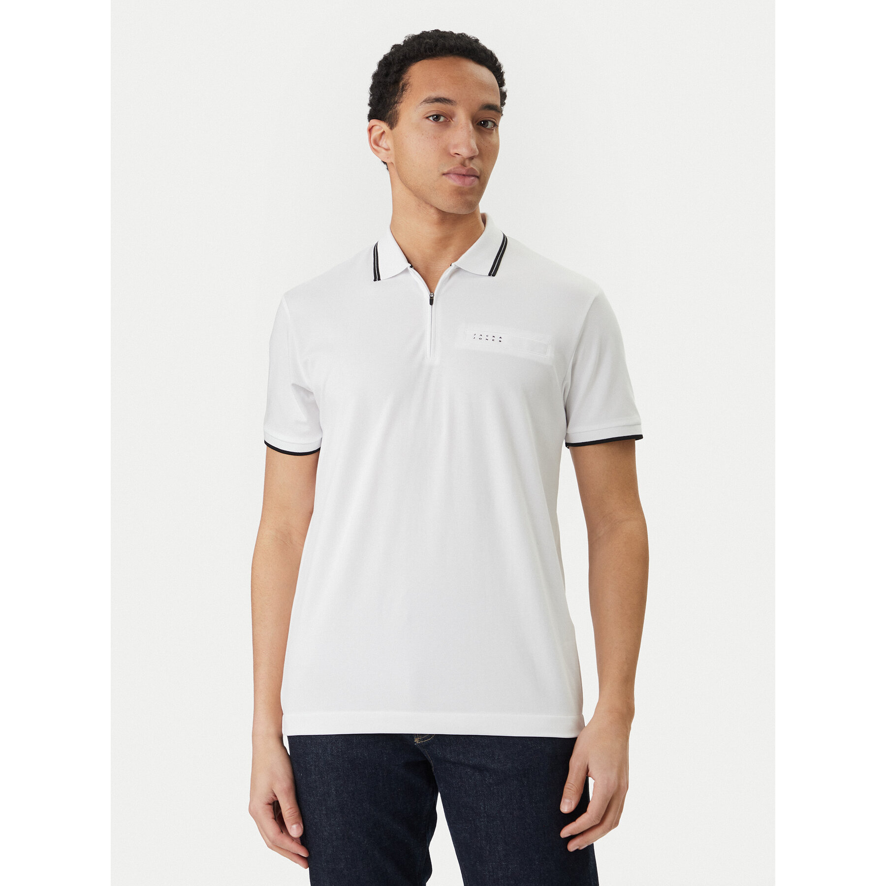 Jack & Jones Polo Fusion 12289953 Bijela Regular Fit