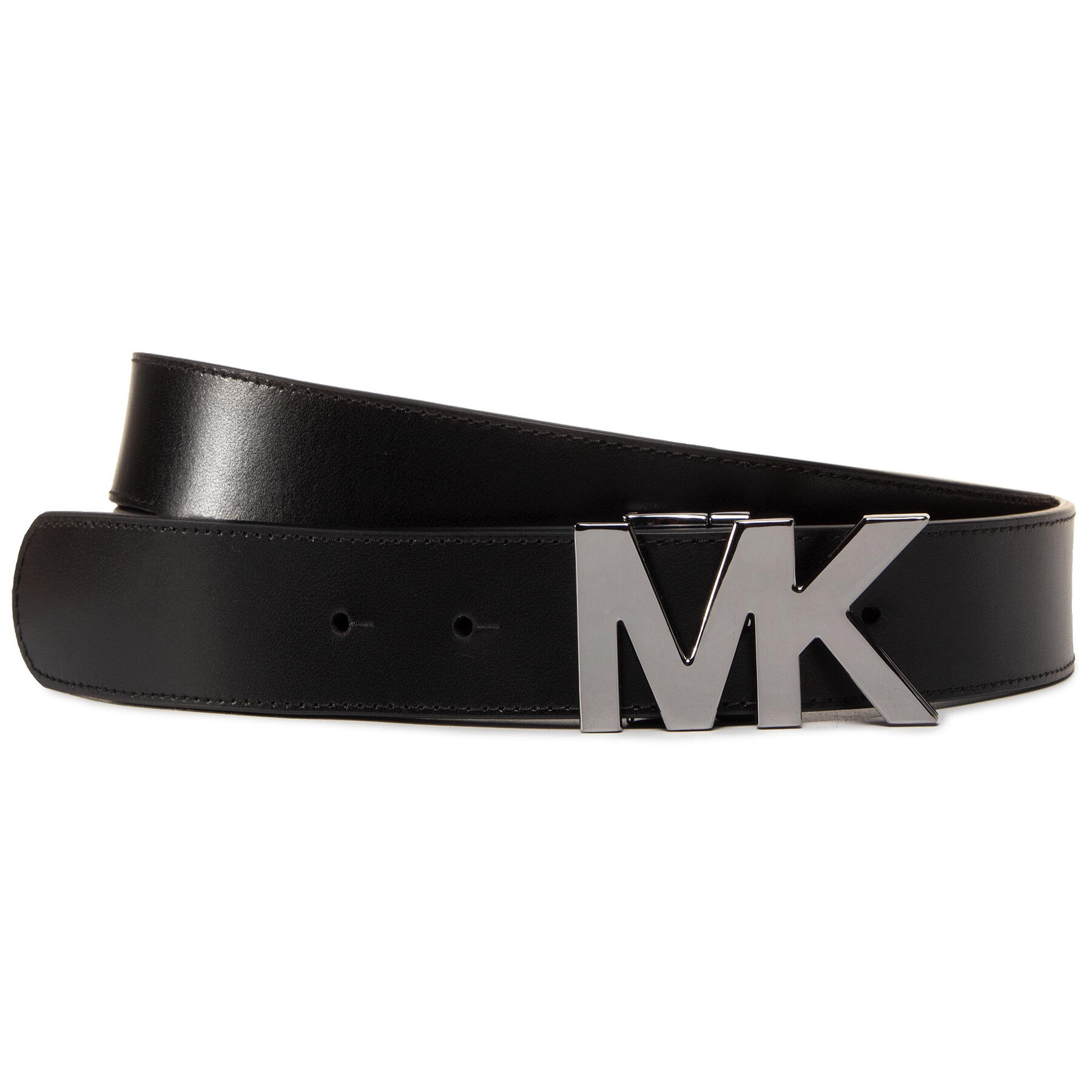 Мъжки колан MICHAEL Michael Kors 34Mm Ctfr Mk Buckle Belt 39H9LBLY1U Черен
