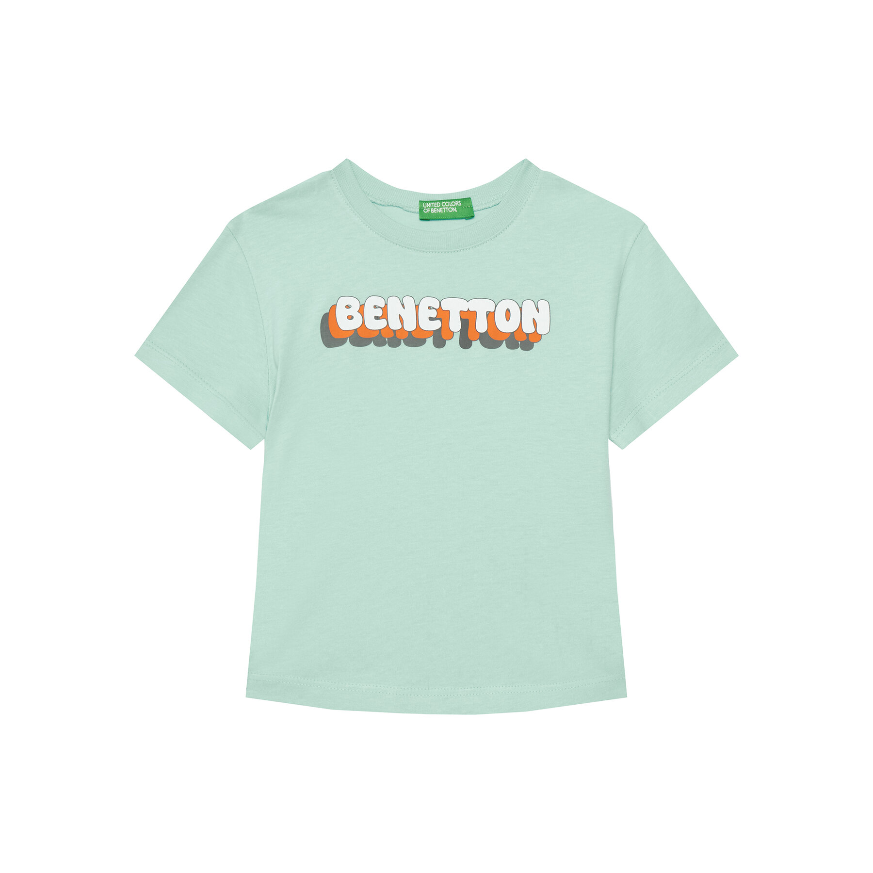 United Colors Of Benetton Póló 3I1XG10HT Zöld Regular Fit