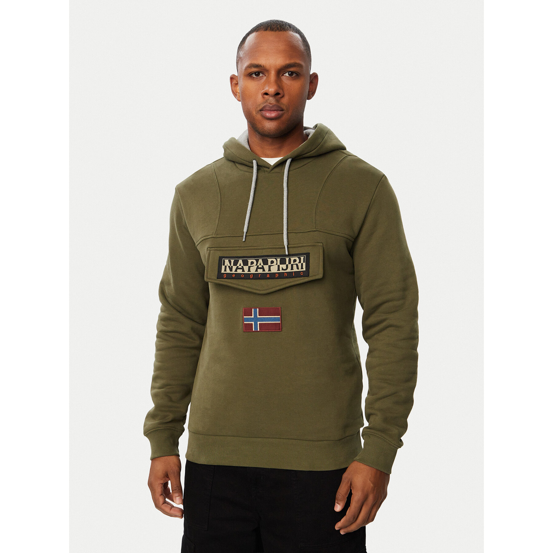 Napapijri Sweatshirt Burgee Wint 4 NP0A892T Khakifarben Regular Fit