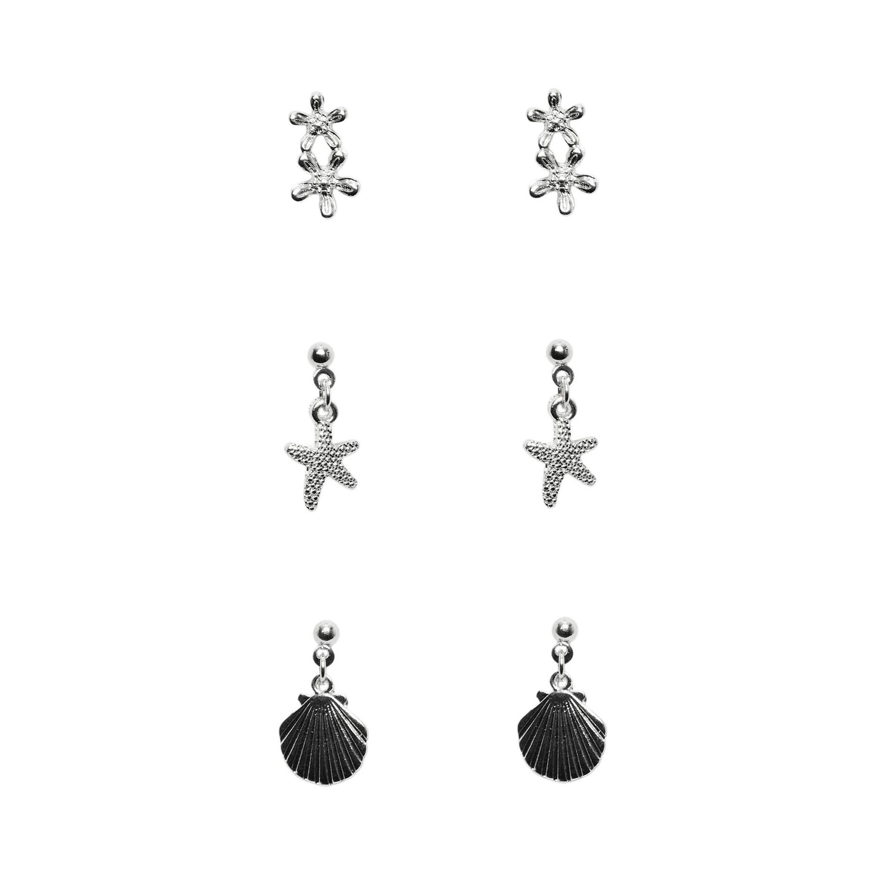 

Сережки Pieces Byra 17135483 Silver Colour 4147173, Срібний