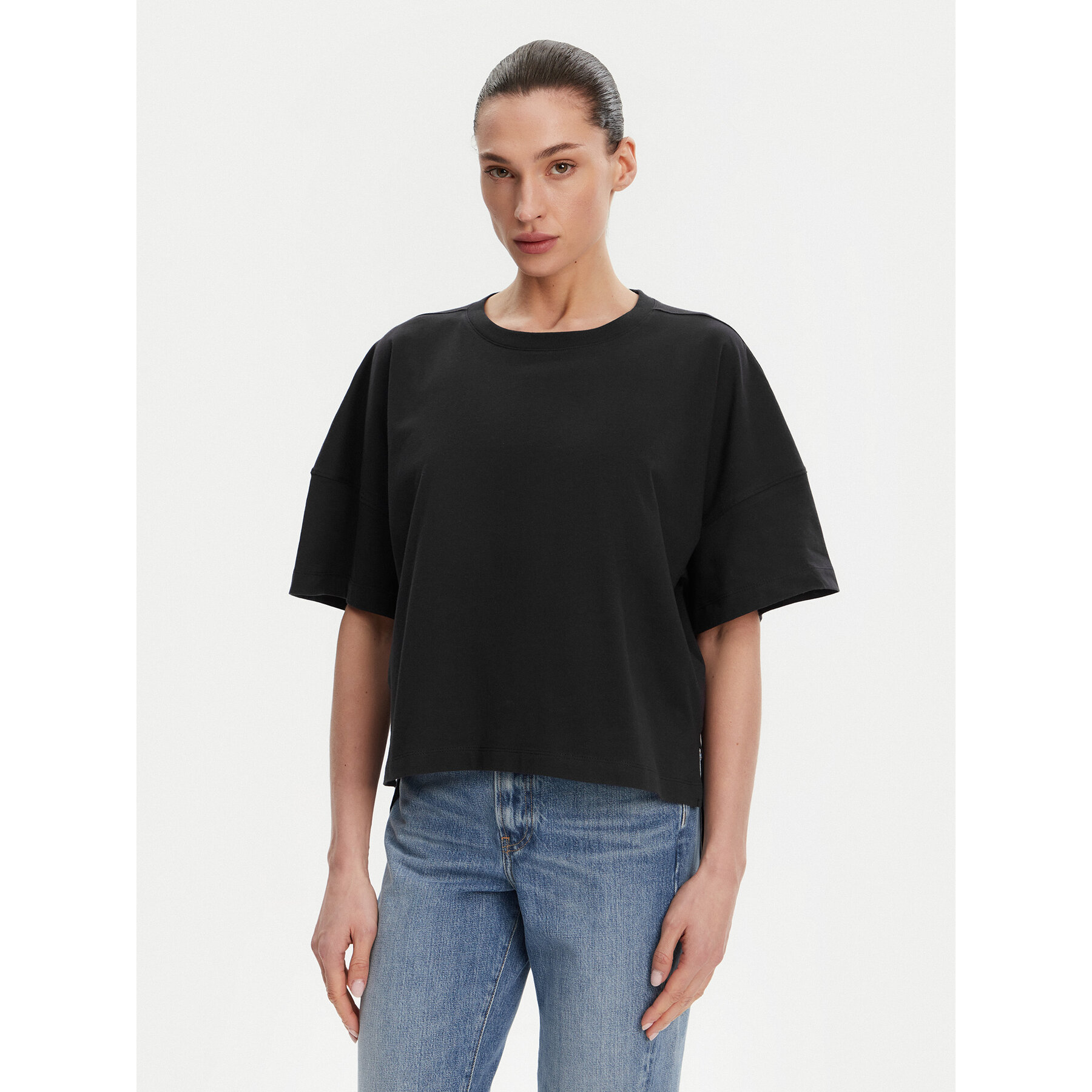 French Connection Póló 76BZA Sötétkék Relaxed Fit
