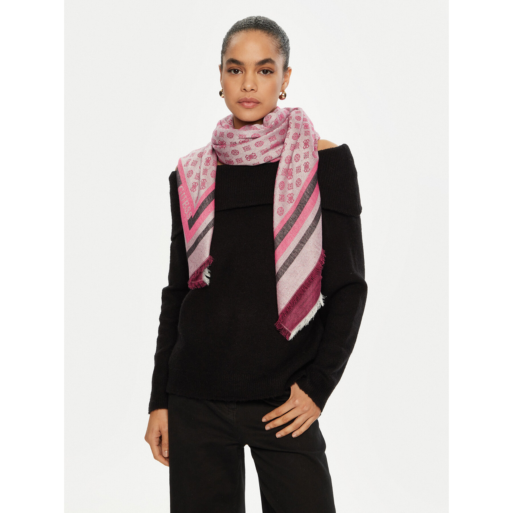 Šál/Šatka Guess AW5249 VIS03 Ružová