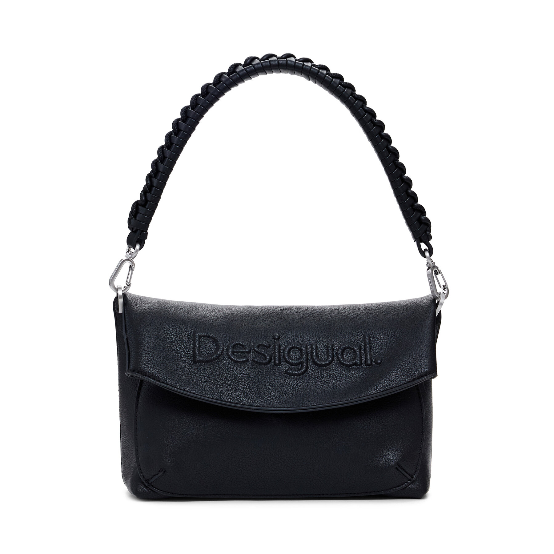 Geantă Desigual Half Logo Trokel 25WAXPAL Negru