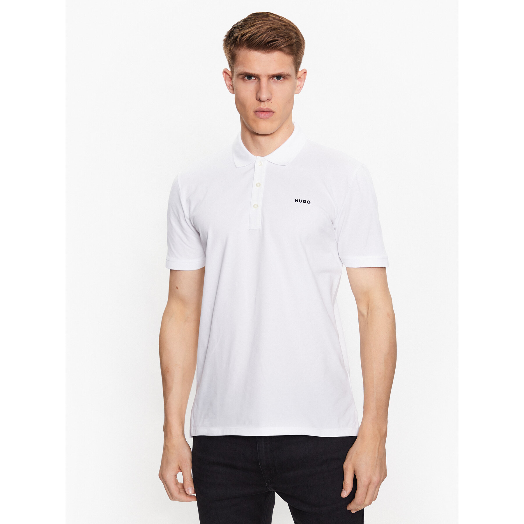 Hugo Polo 50470547 Bianco Slim Fit
