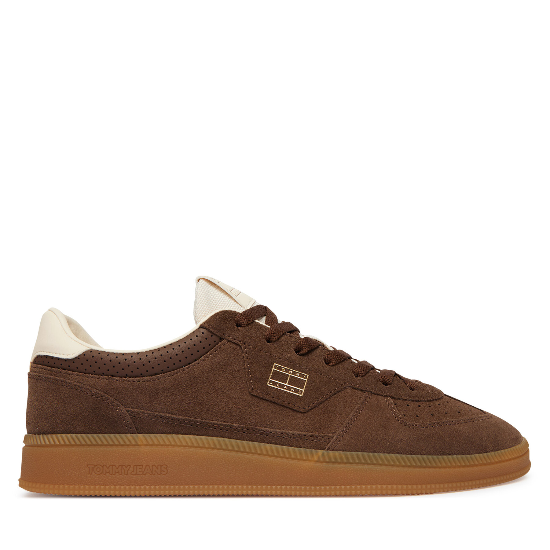 Tenisice Tommy Jeans The Greenwich Edge Suede EM0EM01732 Tamno smeđa
