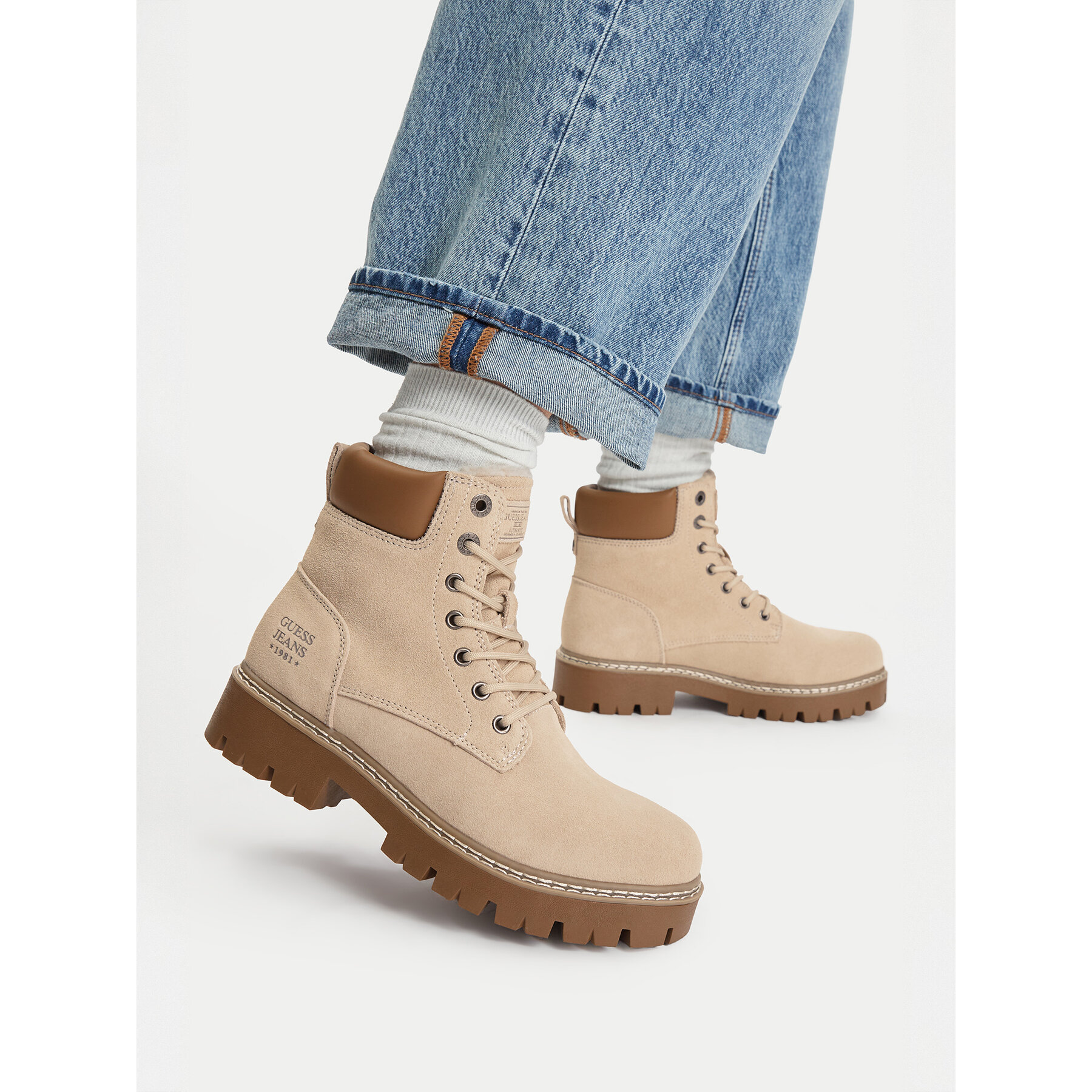 Ορειβατικά παπούτσια Guess Jeans EO-V12-1303 Μπεζ