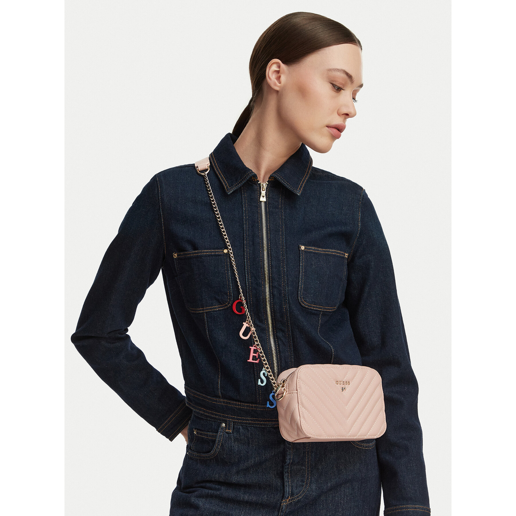 Дамска чанта Guess J4GZ23 WFZL0 Розов