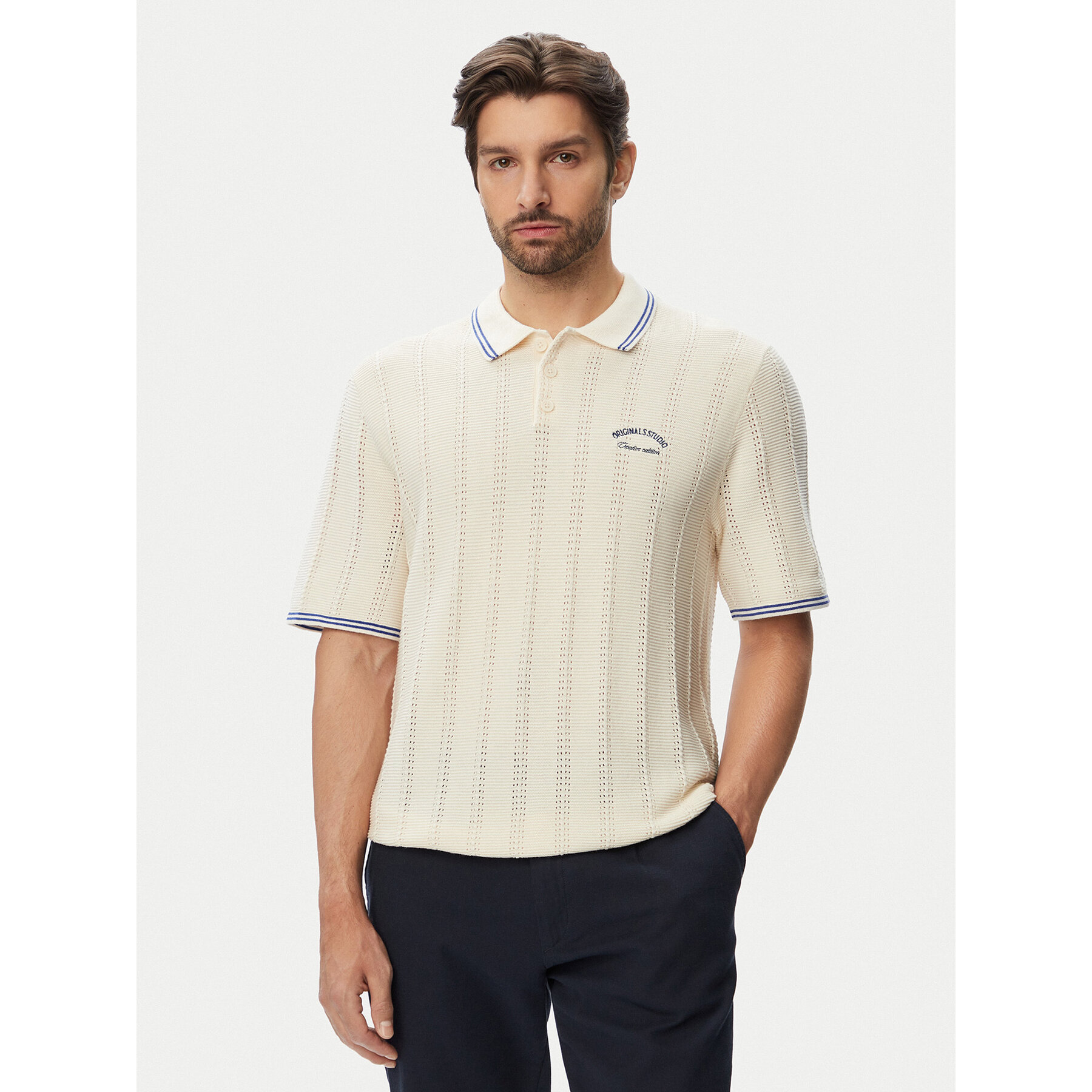 Jack & Jones Polo 12295405 Plava Regular Fit