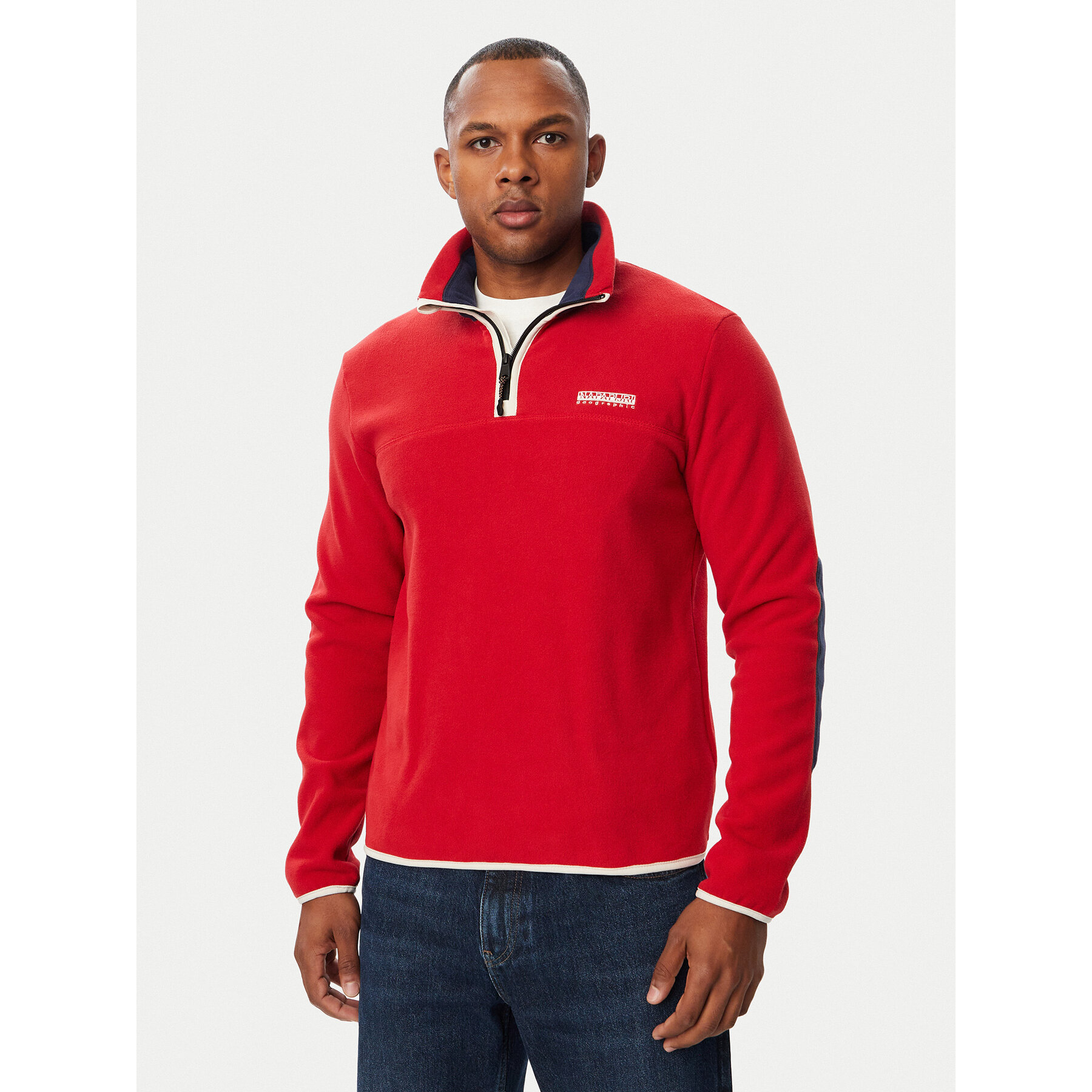 Napapijri Fleecejacke T-Dergana NP0A88UZ Rot Regular Fit