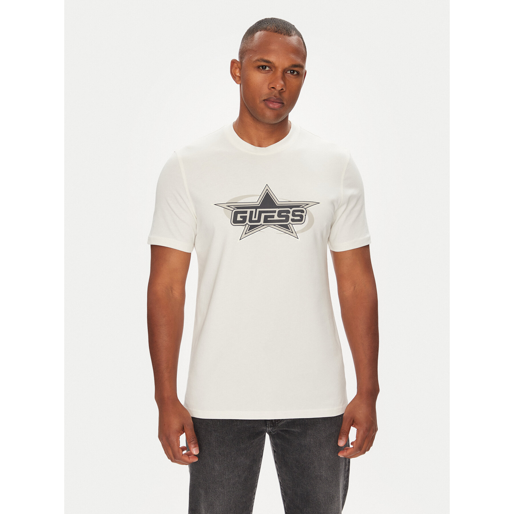 Guess T-Shirt Z5YI02 I3Z14 Λευκό Regular Fit