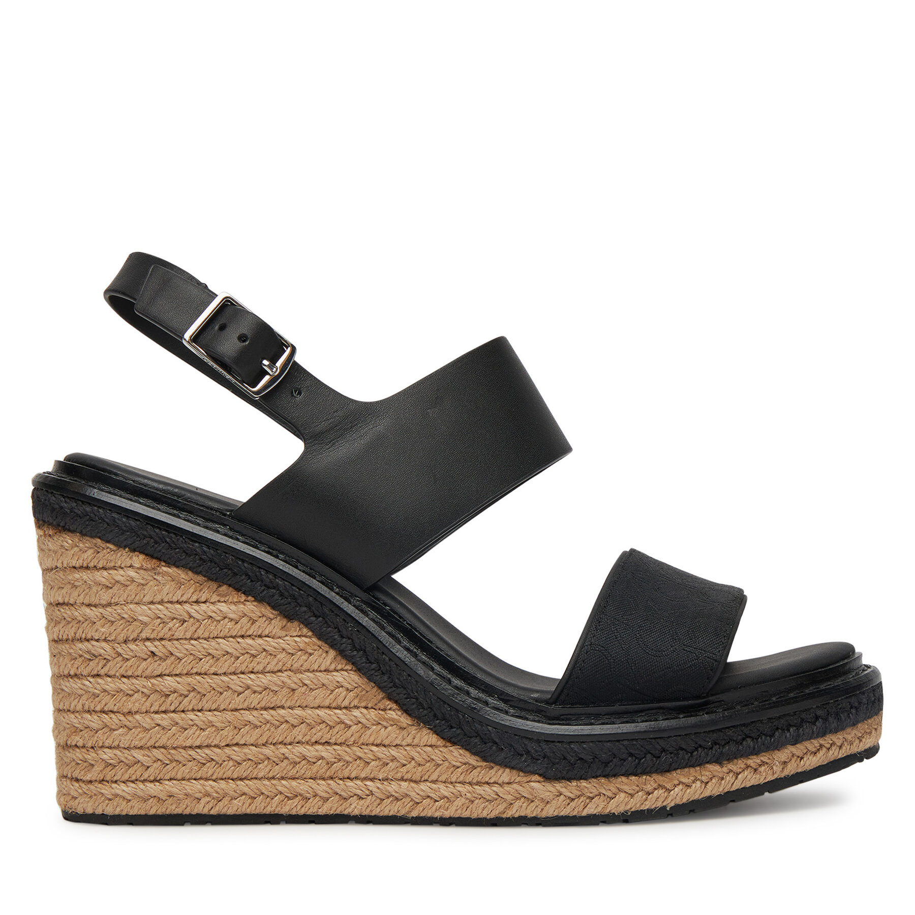 Espadrilky Calvin Klein Wedge Sandal 70 - Jacq HW0HW02386 Čierna