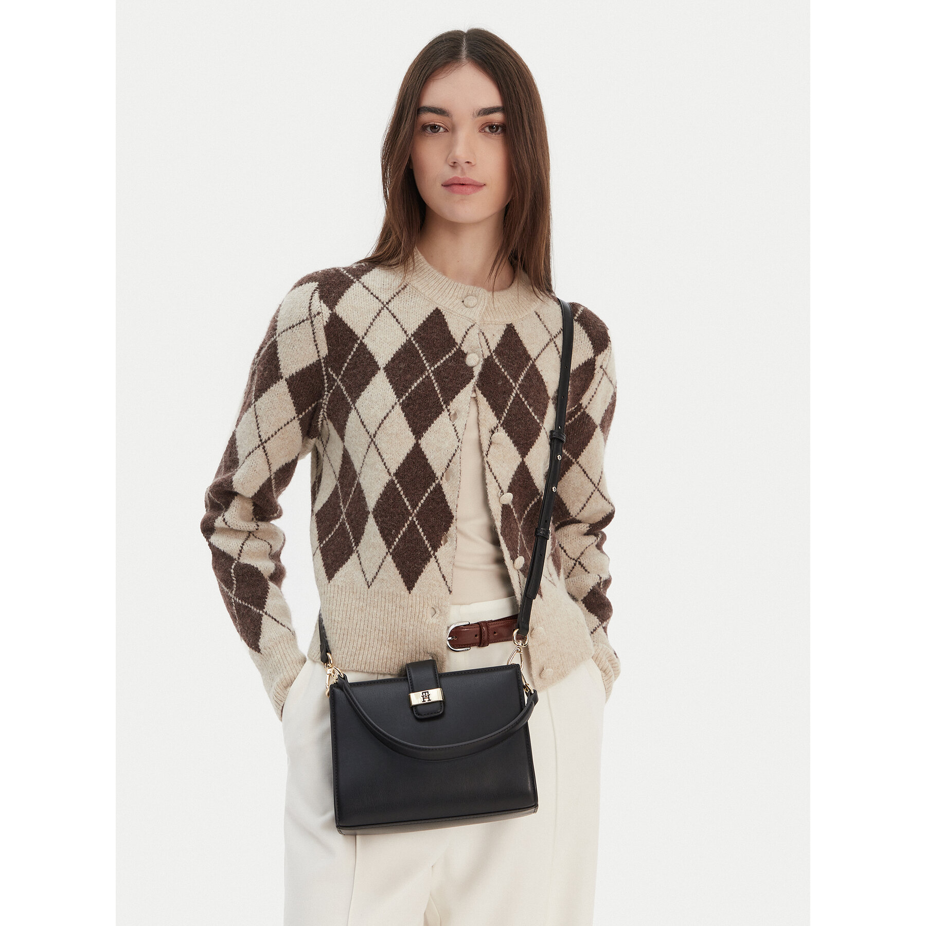 Τσάντα Tommy Hilfiger Th Heritage Mini Satchel AW0AW18286 Μαύρο