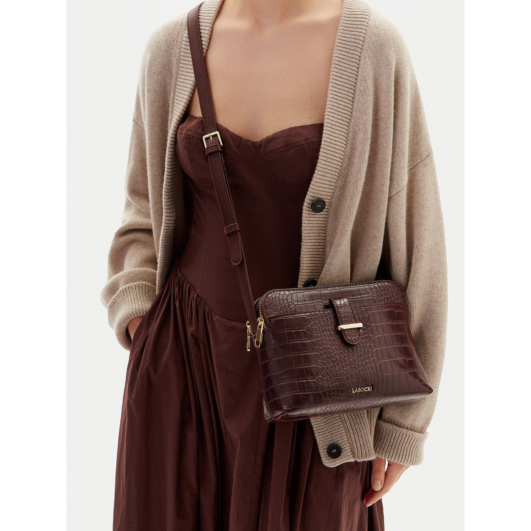 Borsetta Lasocki C-LSK-H-001-08 Marrone