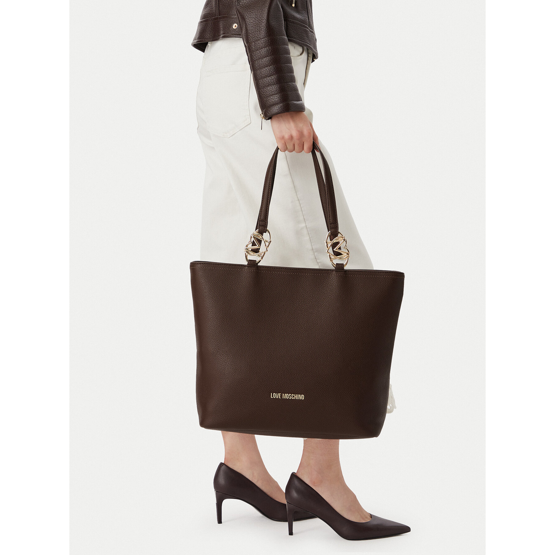 Дамска чанта LOVE MOSCHINO JC4005PP1PLB0300 Кафяв