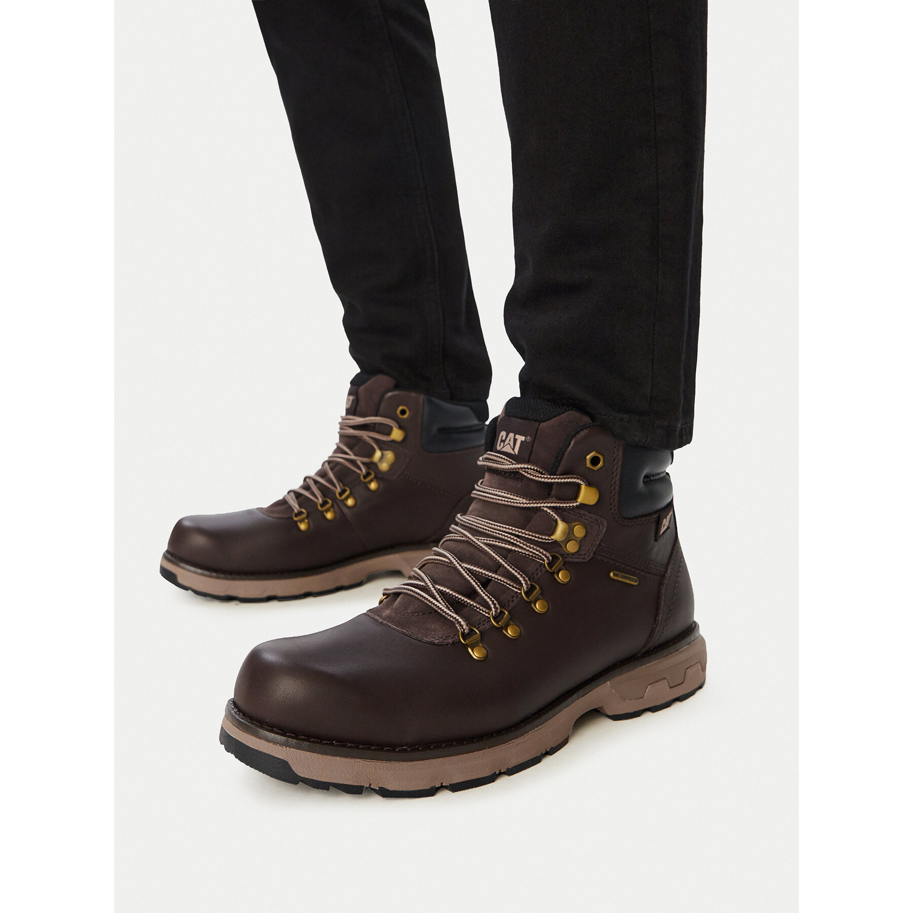 Outdoorová obuv CAT Footwear Pursue HIker Wp P726852 Tmavo hnedá