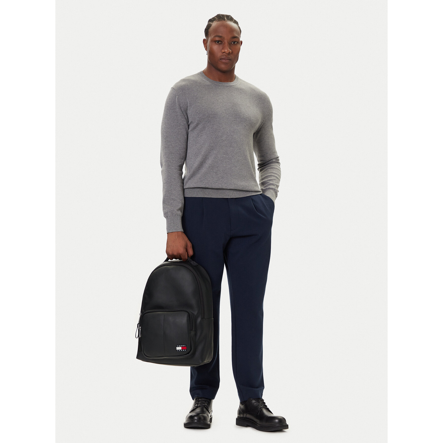 Σακίδιο Tommy Jeans Tjm Ess Daily Pu Dome Backpack AM0AM13729 Μαύρο