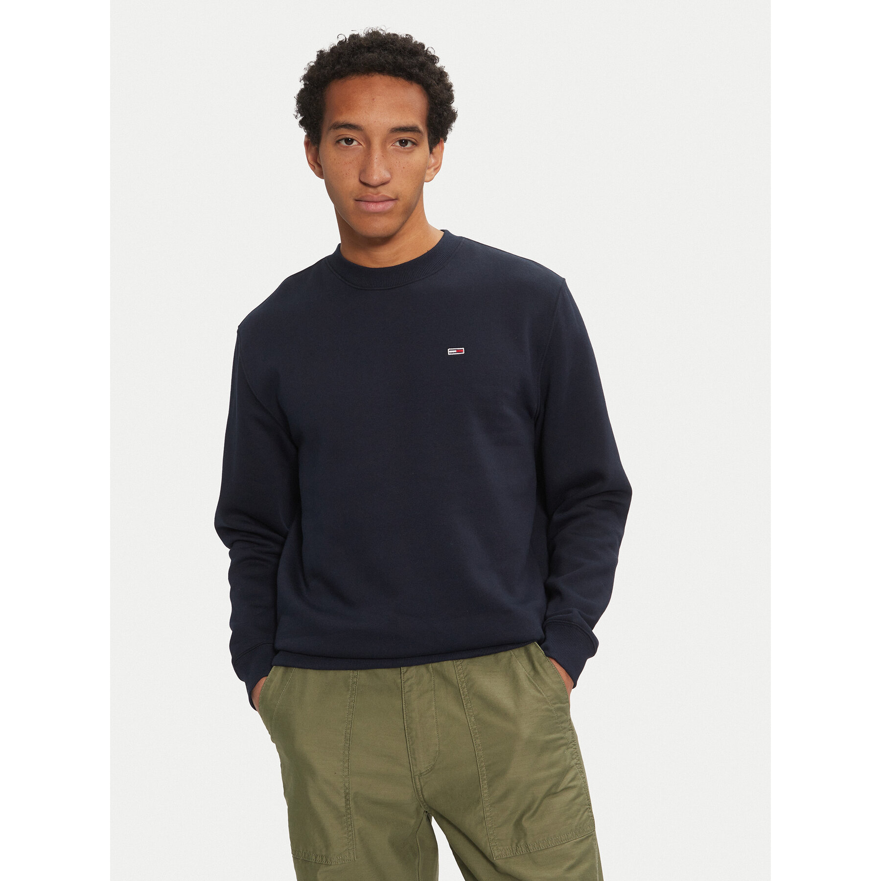 Tommy Jeans Sweatshirt DM0DM20741 Dunkelblau Regular Fit