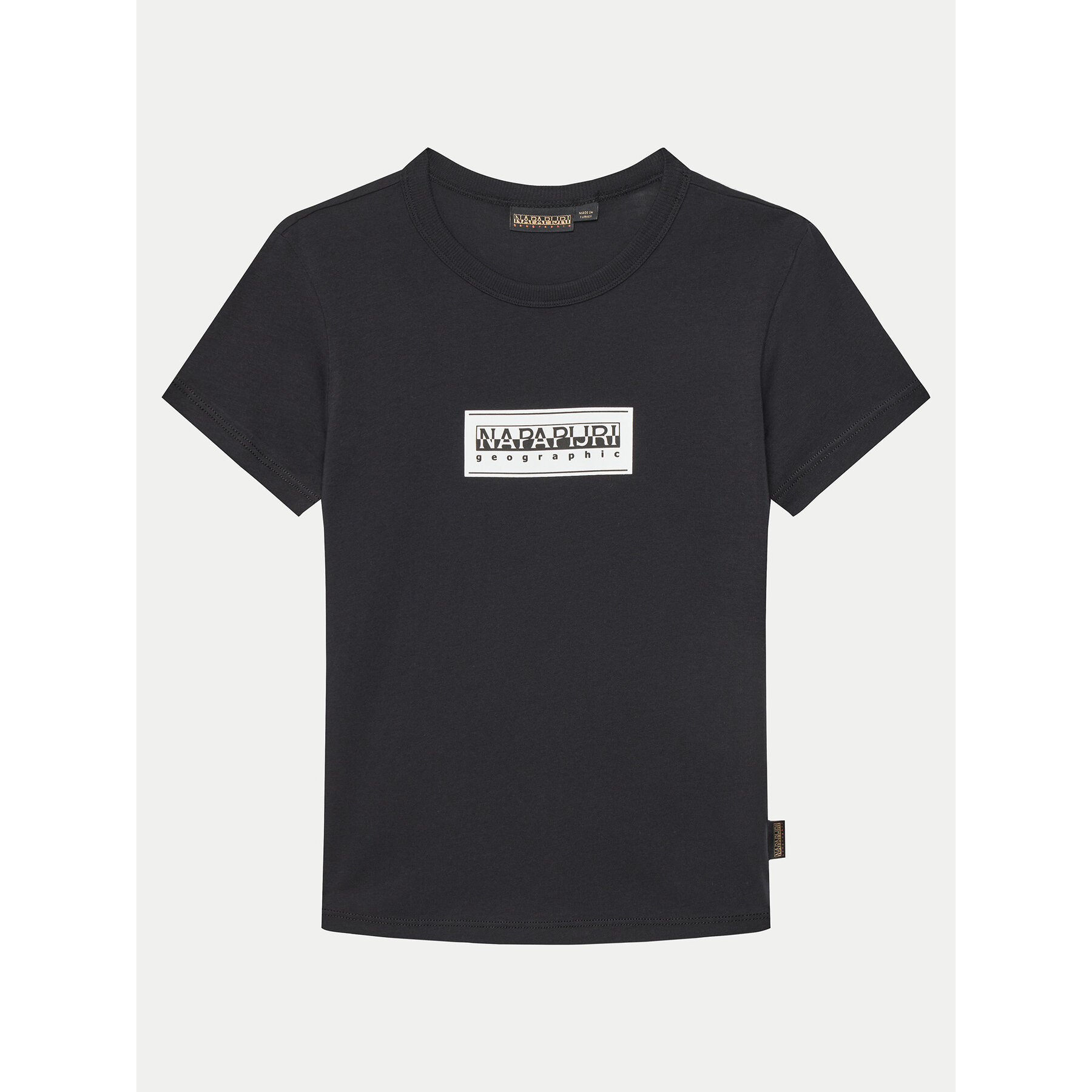 Napapijri T-Shirt Chamois NP0A4ILE M Μαύρο Regular Fit