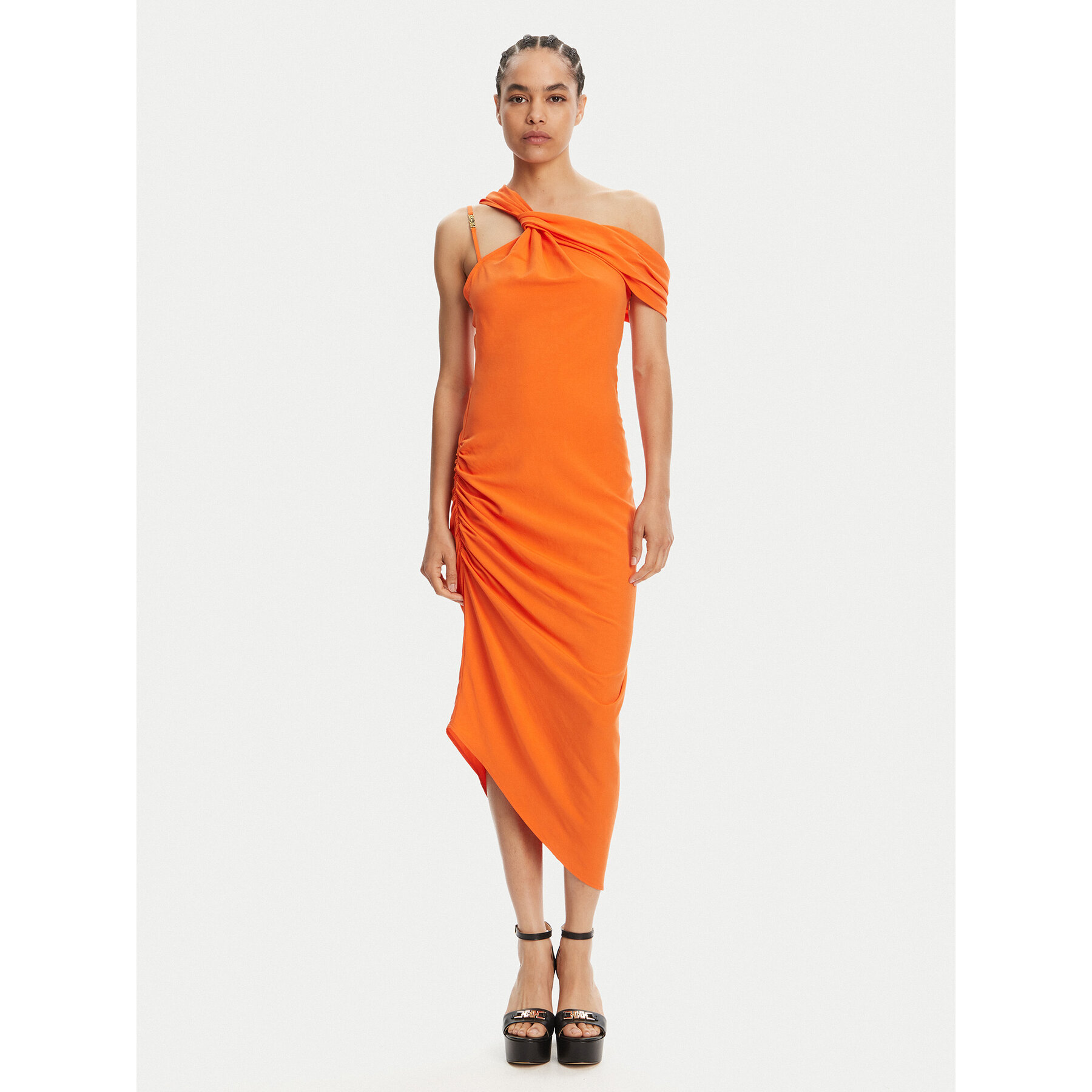 Versace Jeans Couture Coctailkleid 78HAO903 Orange Slim Fit