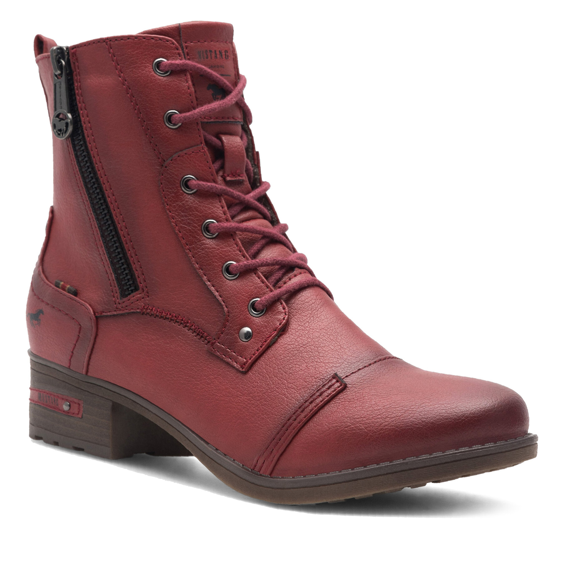 Botines Mustang 1229-513-5 Rojo