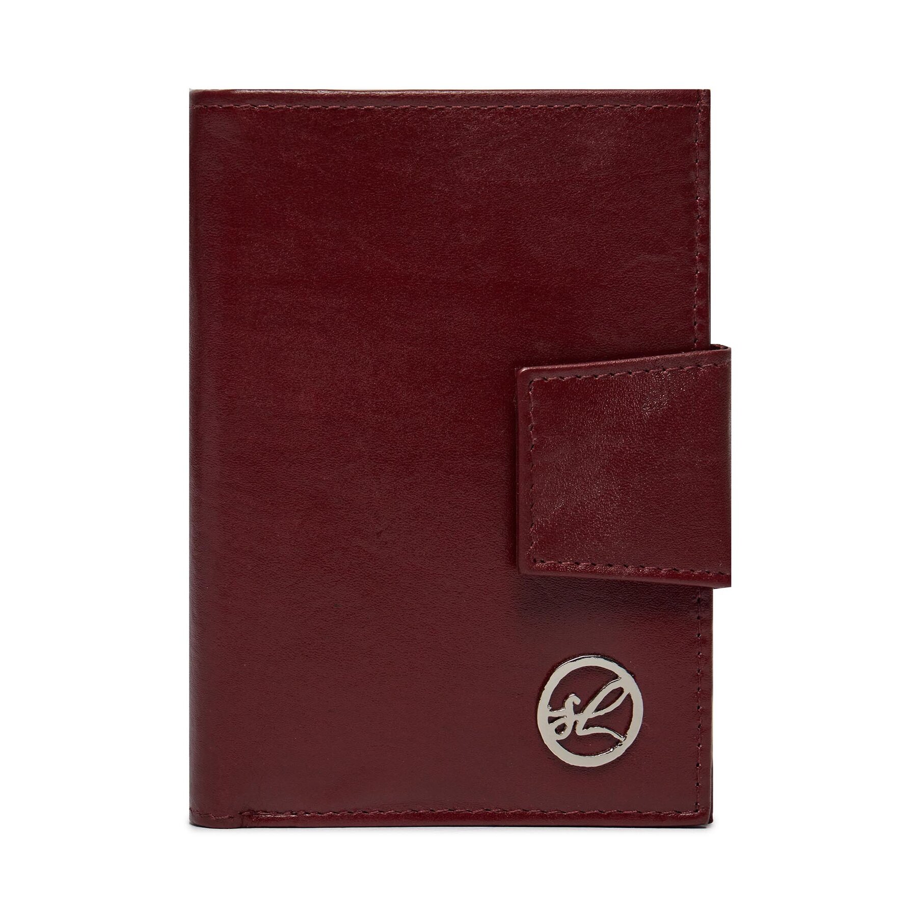 Cartera grande para hombre Semi Line P8261-2 Guinda/burdeos