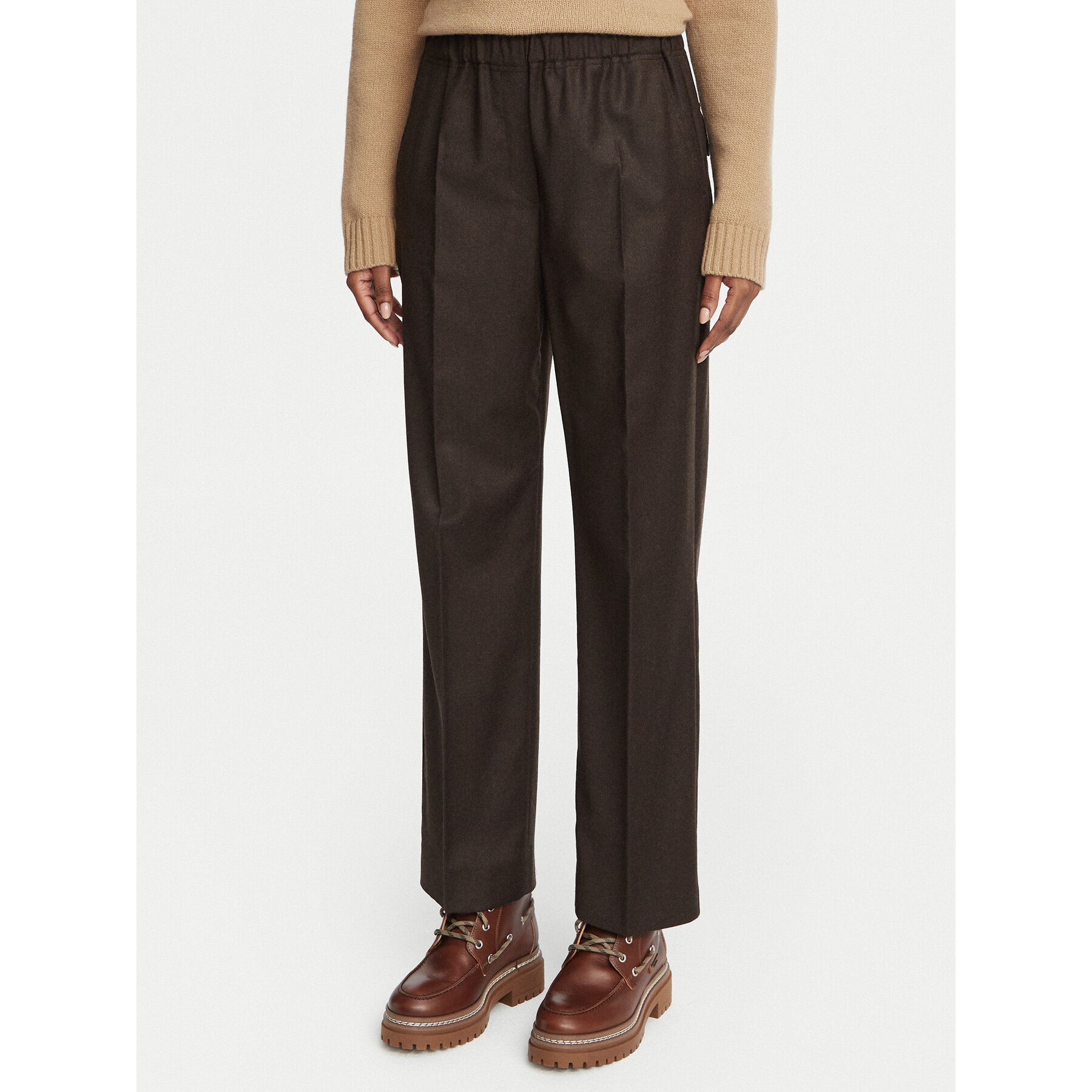 Weekend Max Mara Stoffhose Hateley 2625136042 Braun Regular Fit