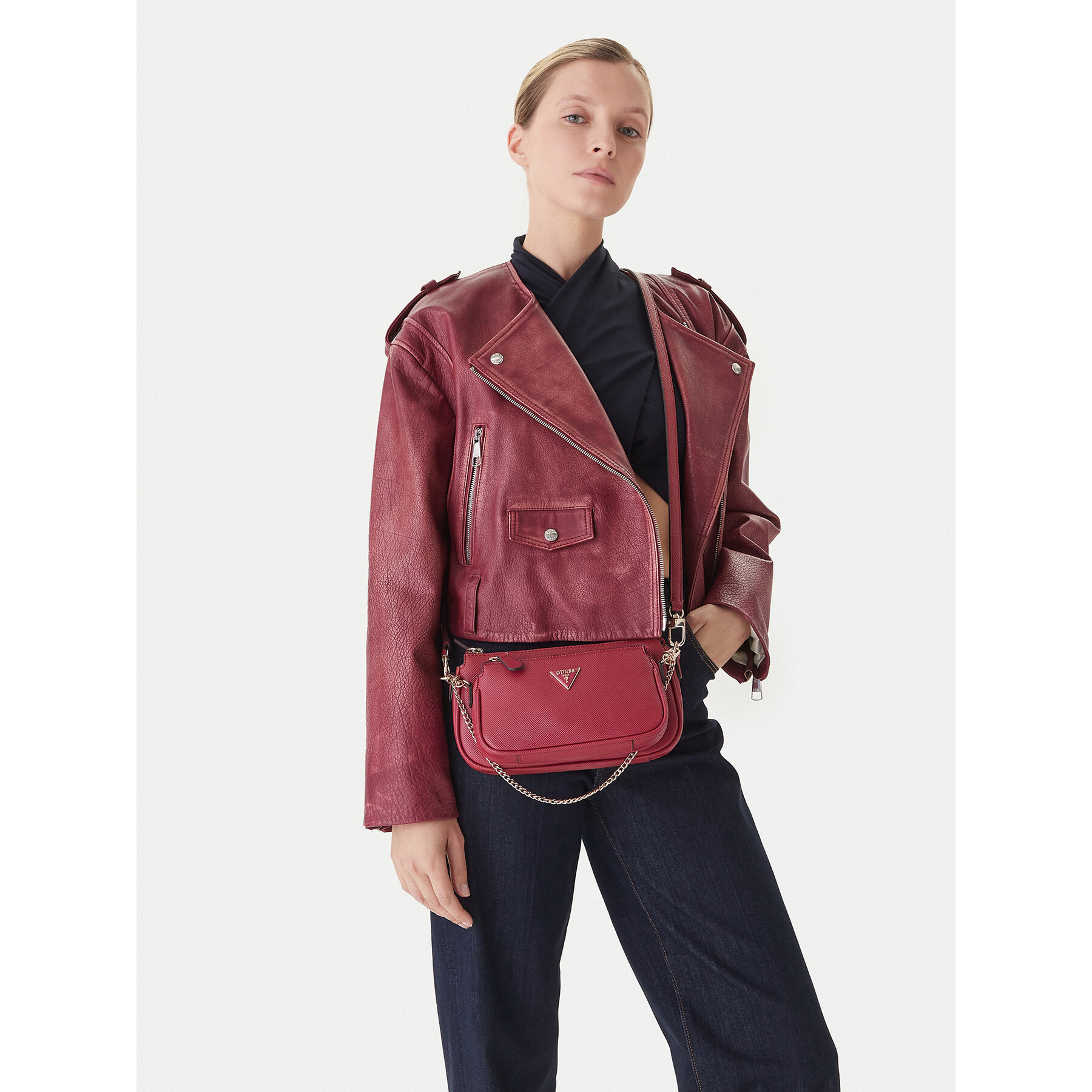 Ročna torba Guess Noelle II Mini HWZG96 72710 Rdeča