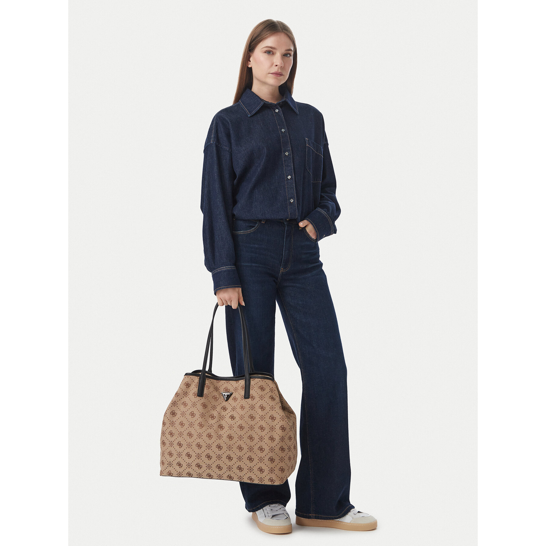 Geantă Guess VICTTORIA HWJP95 14290 Maro deschis