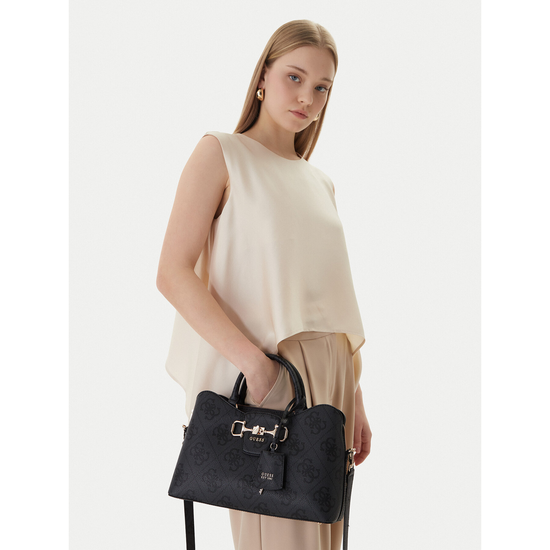 Geantă Guess Janie HWOS99 24060 Negru