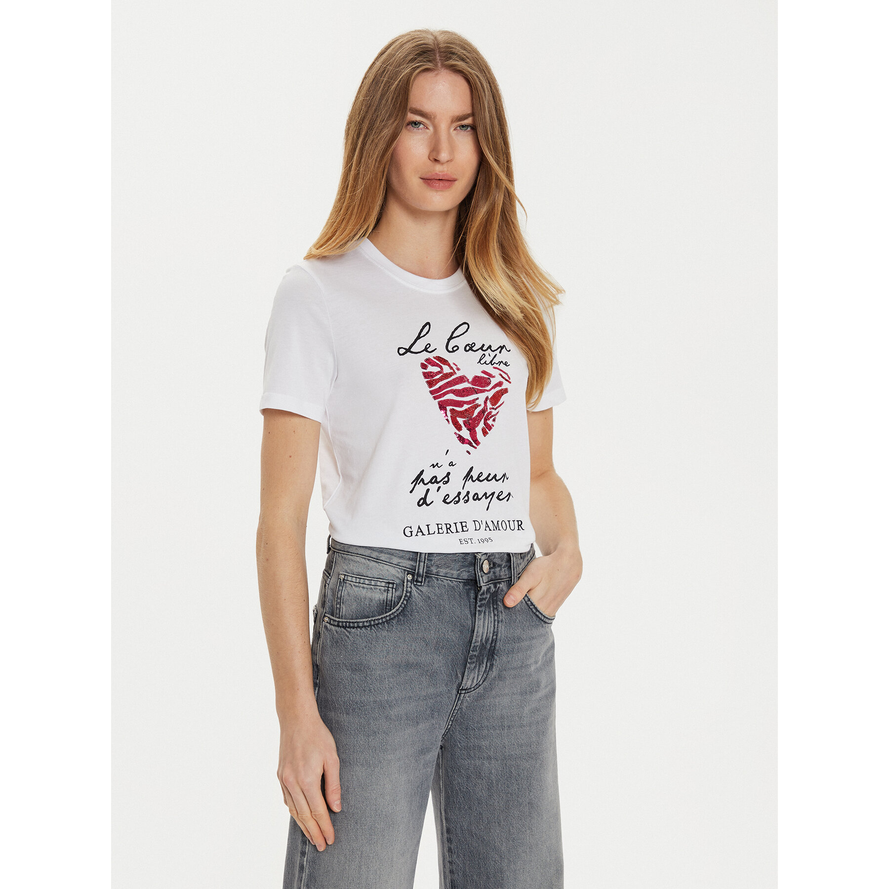 ONLY T-shirt Kita 15332698 Bianco Regular Fit