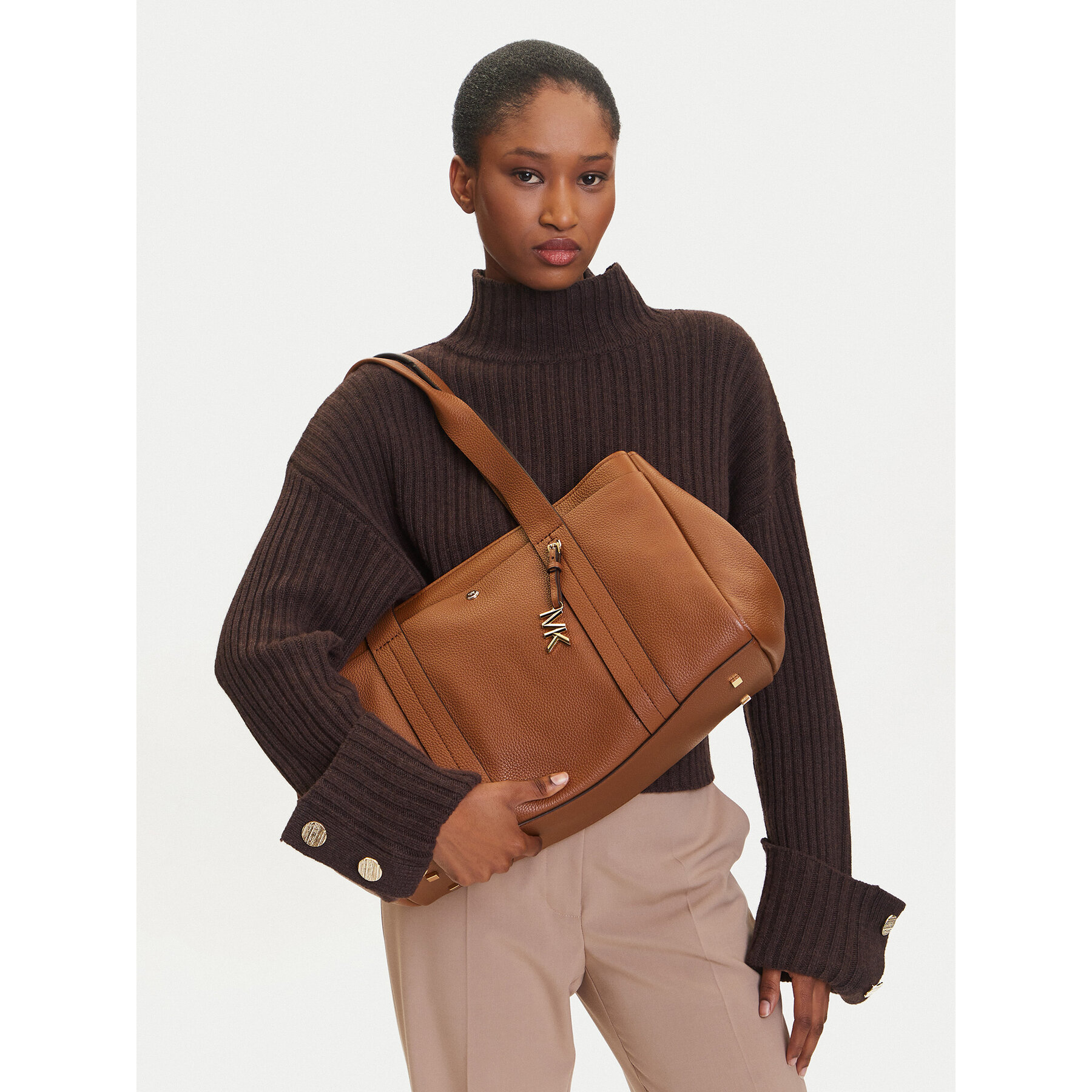 Τσάντα MICHAEL Michael Kors Romee 30T5G1ZT7L Καφέ