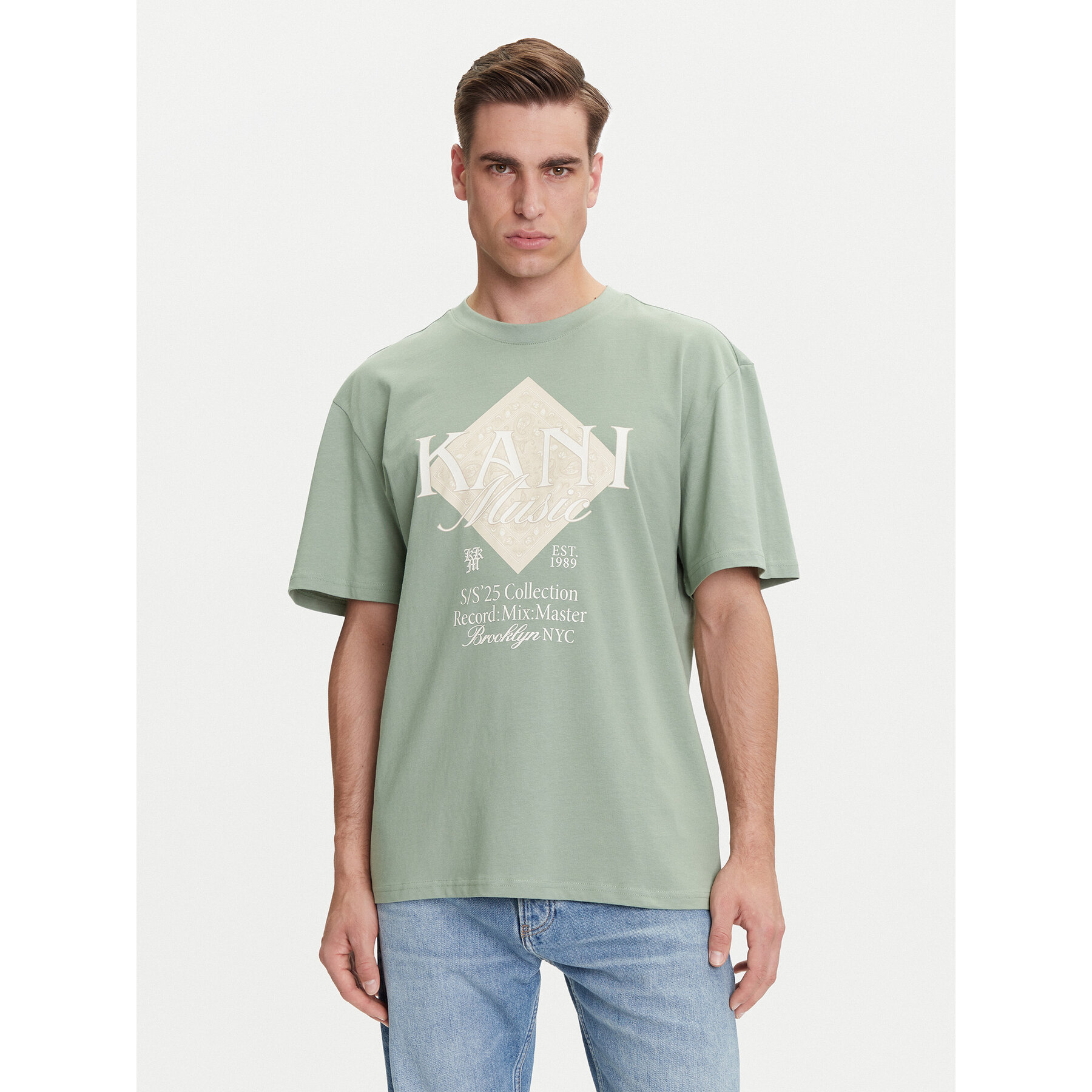 Karl Kani T-shirt PD00005357 Verde Relaxed Fit