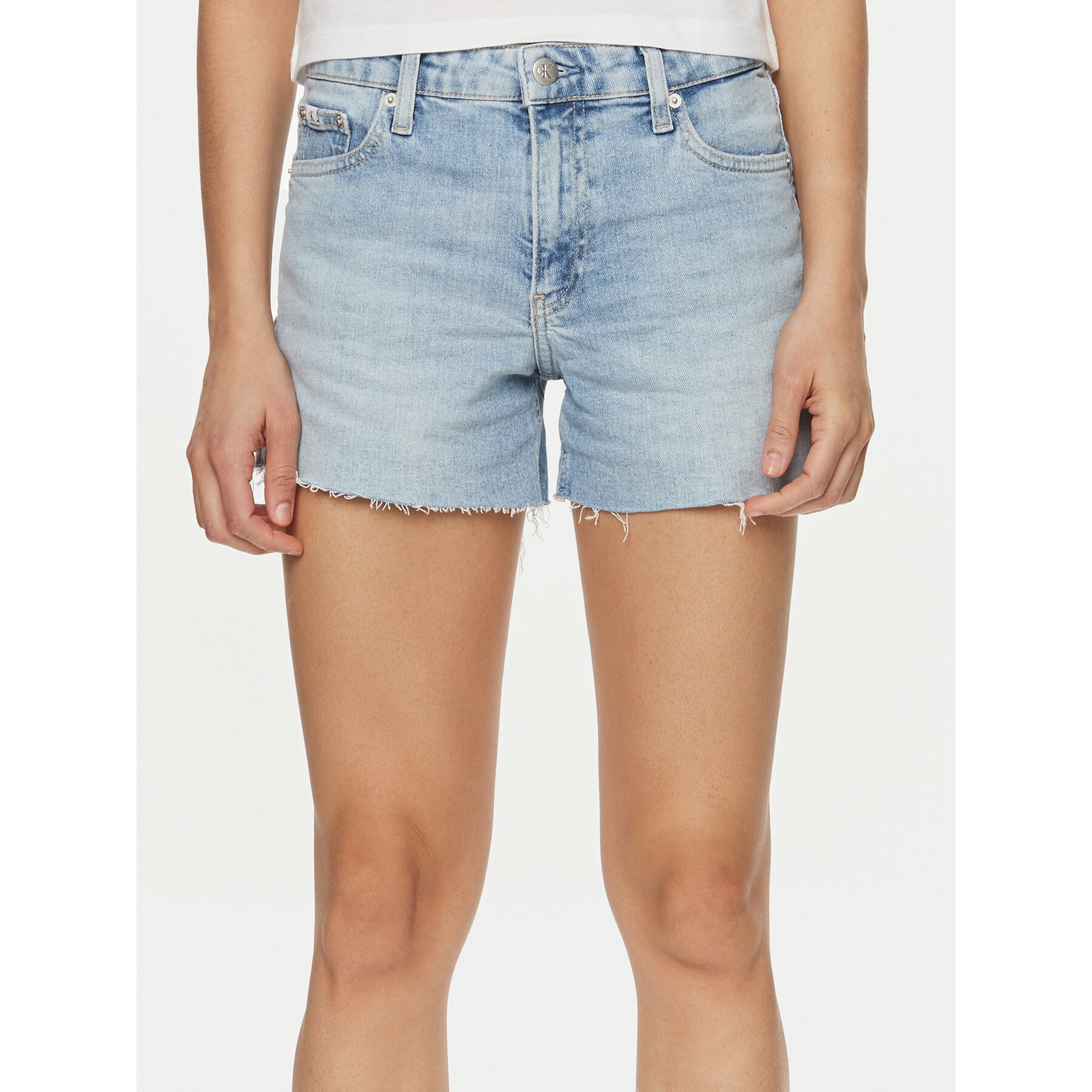 Calvin Klein Jeans Jeansshorts J20J222809 Blau Regular Fit