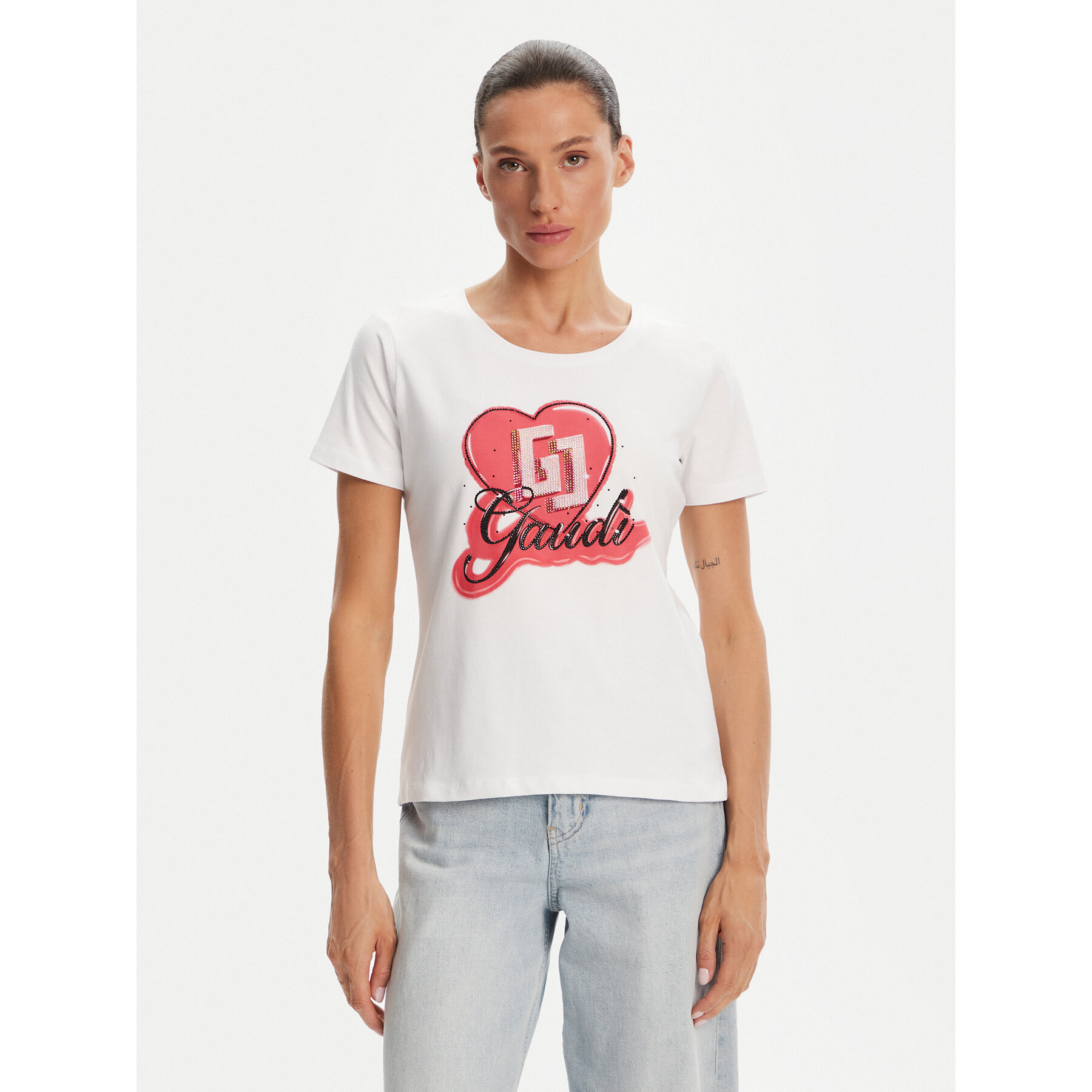 Gaudi Póló 511BD64037 Fehér Regular Fit
