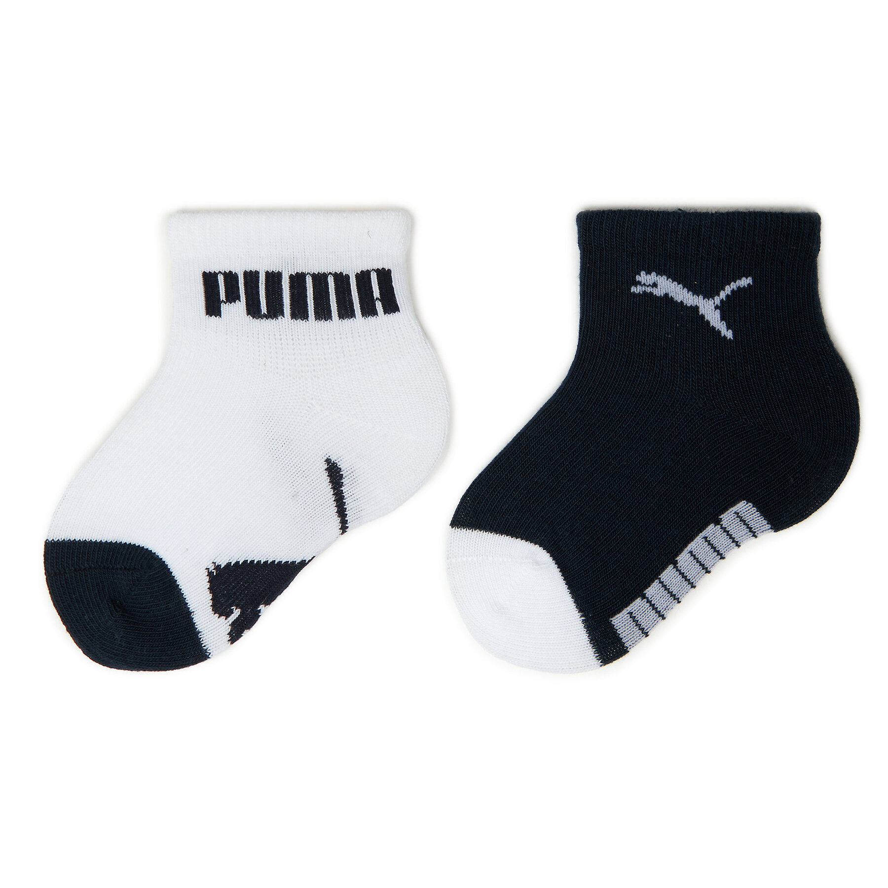 Lot de 2 paires de chaussettes hautes enfant Puma Baby Mini Cats Lifestyle Sock 2P 935478 Bleu marine