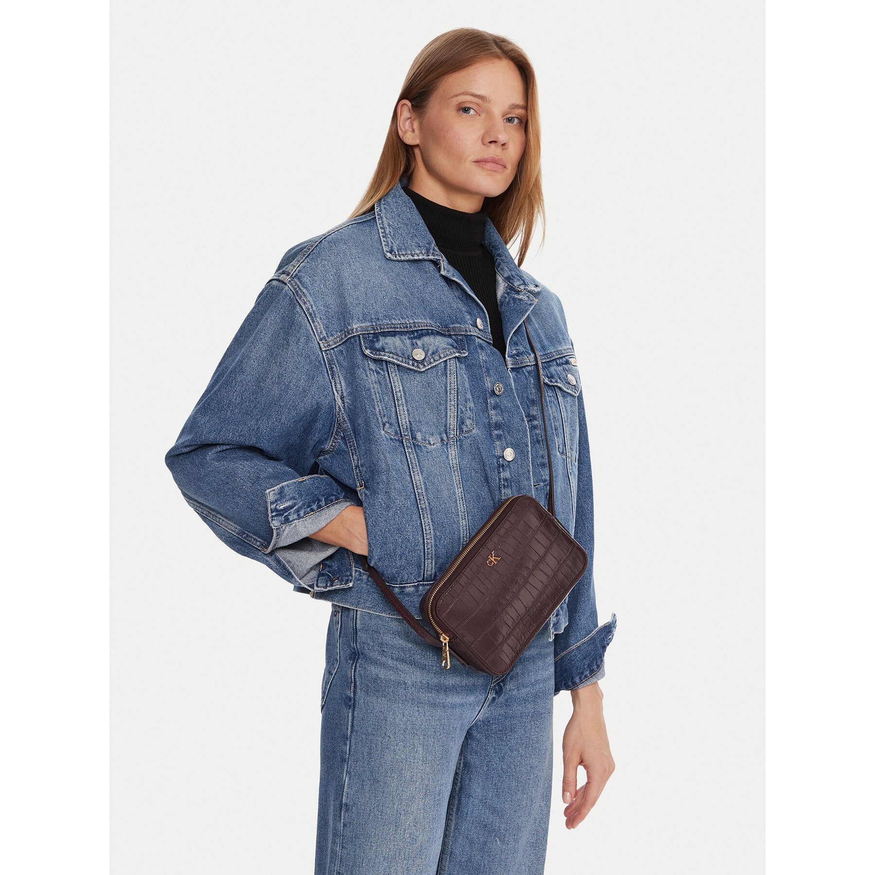 Τσάντα Calvin Klein LV04F3285G Μπορντό