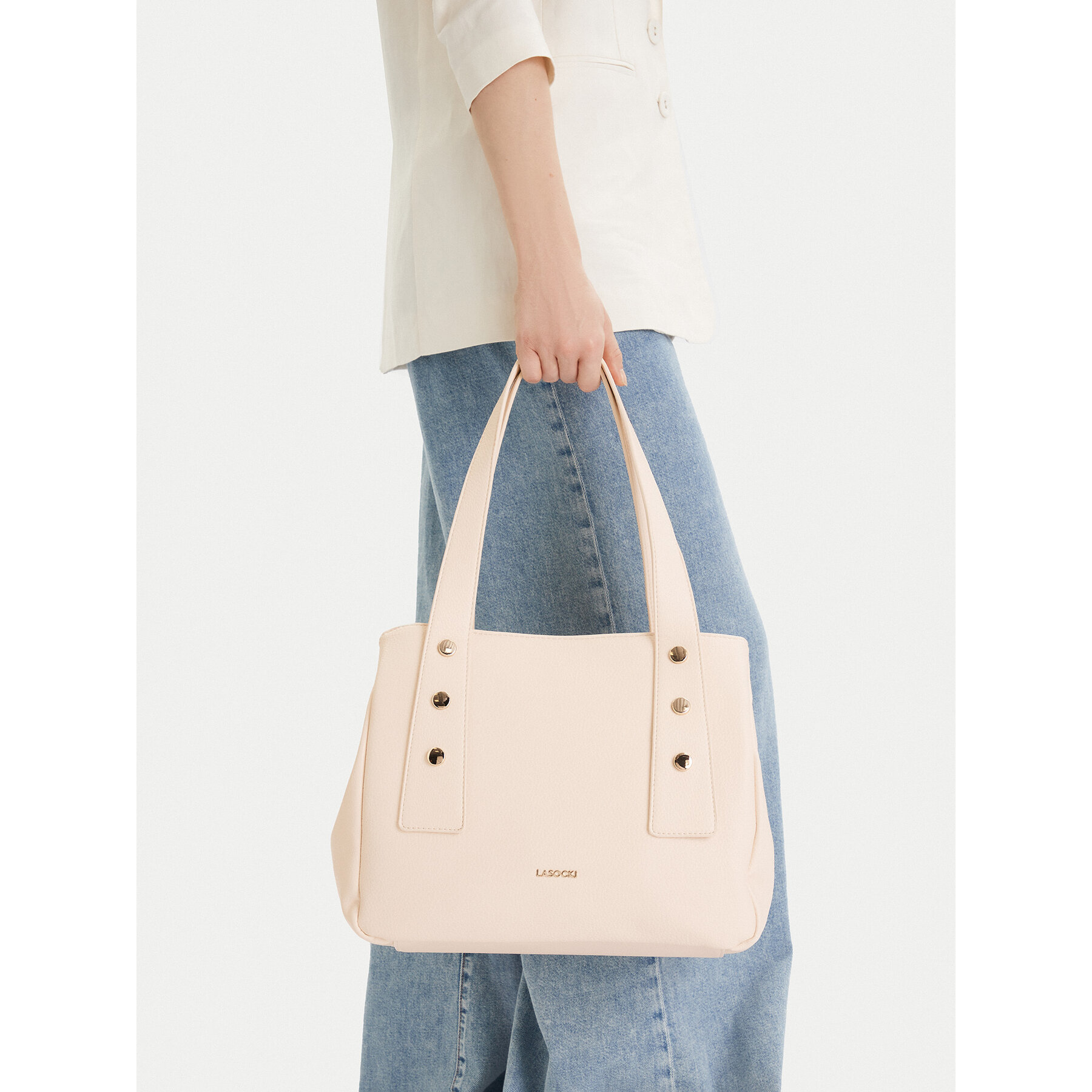 Дамска чанта Lasocki CEO-LSK-L-011-09 Екрю