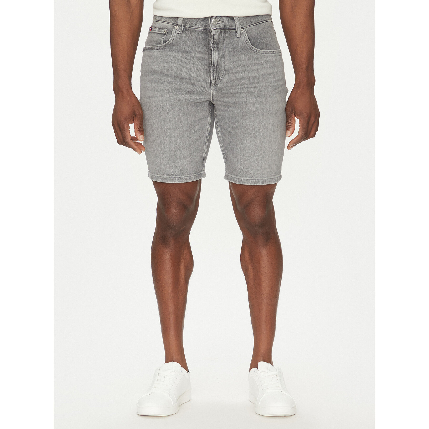 Tommy Hilfiger Jeansshorts Brooklyn MW0MW39222 Grau Slim Fit
