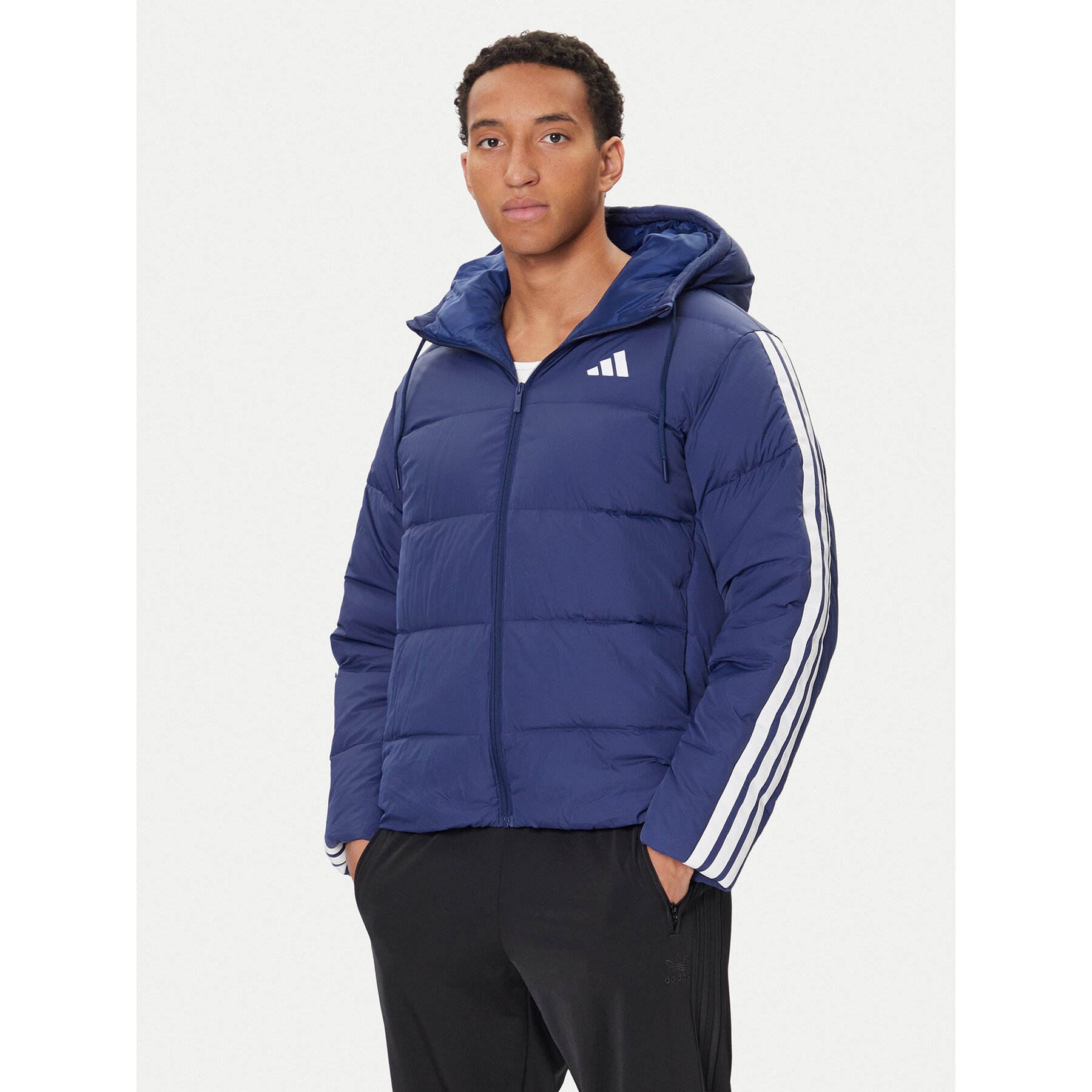 adidas Daunenjacke Essentials Climawarm 3-Stripes JX7799 Dunkelblau Regular Fit
